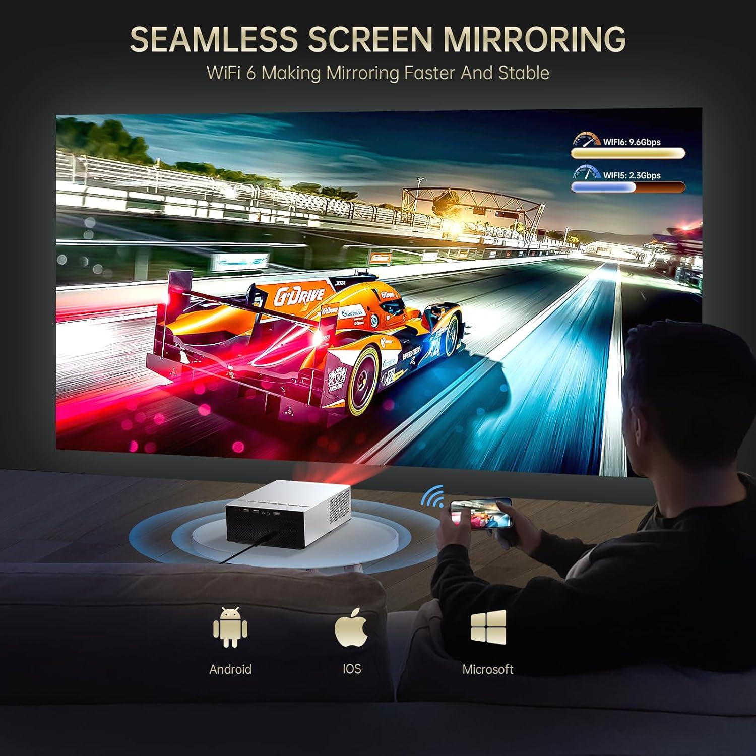 Proyector Portátil XIDU S31 2000 ANSI 1080P WiFi Bluetooth