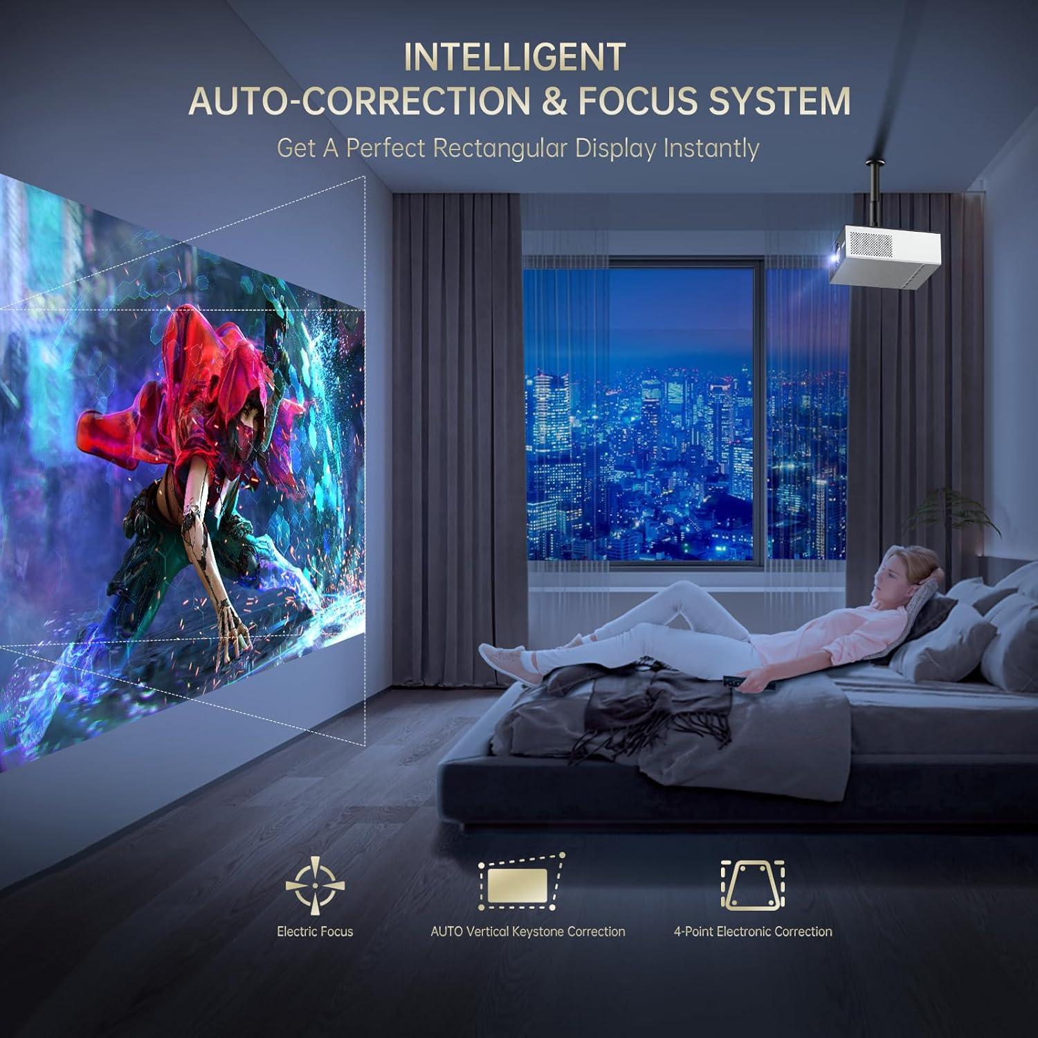 Proyector Portátil XIDU S31 2000 ANSI 1080P WiFi Bluetooth