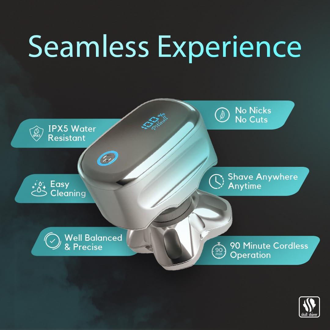 Afeitadora de Cabeza Skull Shaver Pitbull Platinum Pro - Húmedo/Seco