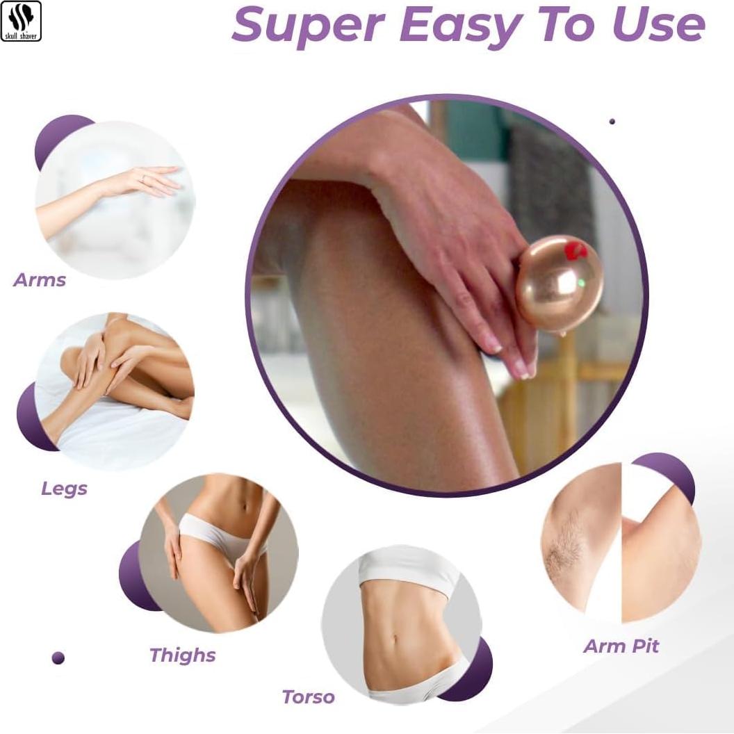 Afeitadora Eléctrica Skull Shaver Butterfly Kiss Pro Púrpura