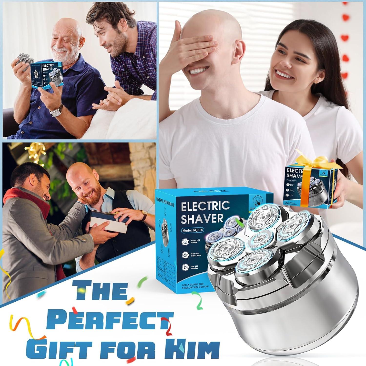 Afeitadora eléctrica Luctry RQ518 para cabeza calva 120 min