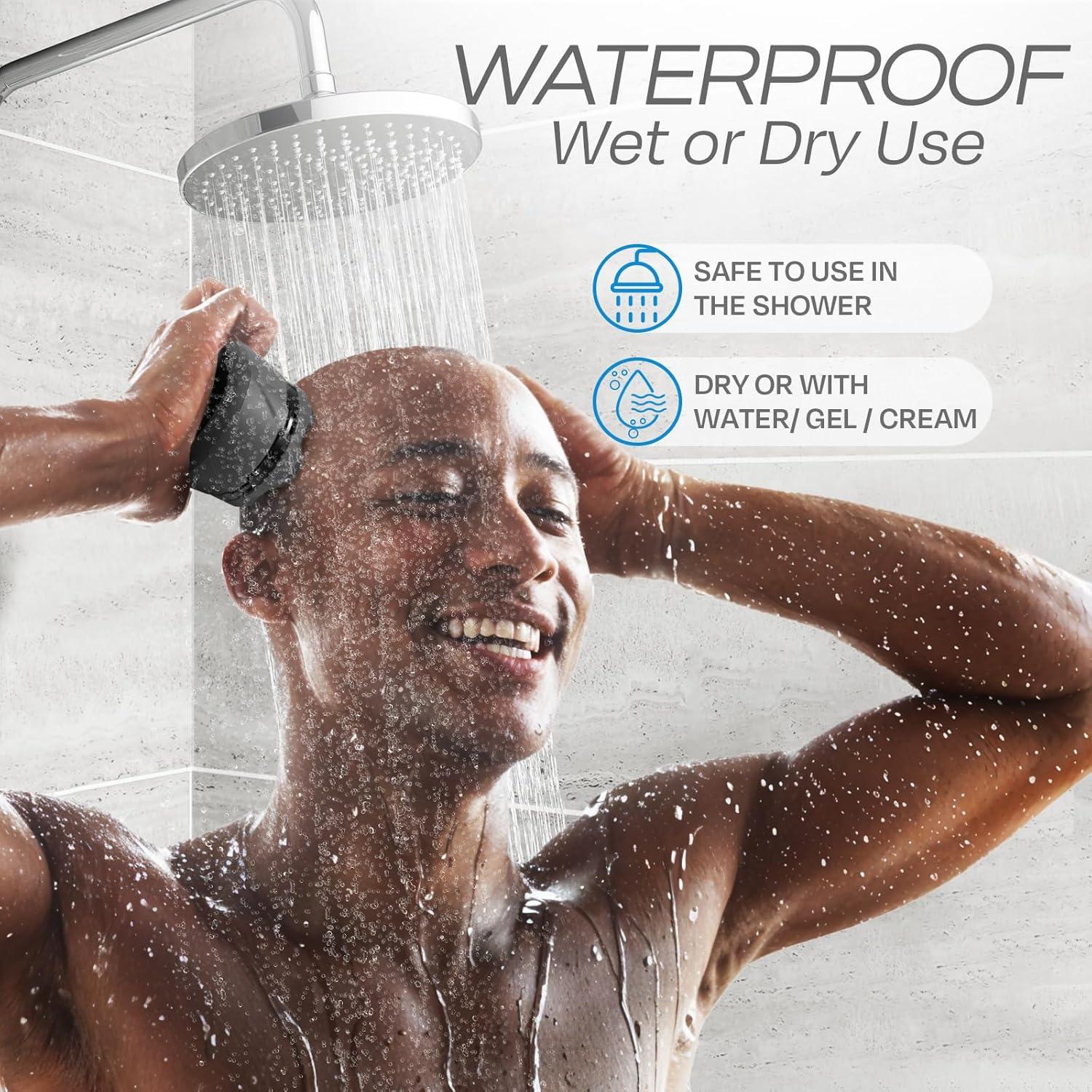 HUMMINGBIRD MK3 Stealth Edition Electric Head Shaver - No Nick Electric Razor for Men, Cordless USB C Rechargeable, Waterproof Wet/Dry Shave, 6 Blade Head, LED Display, Rotary Skull Shaver with Case