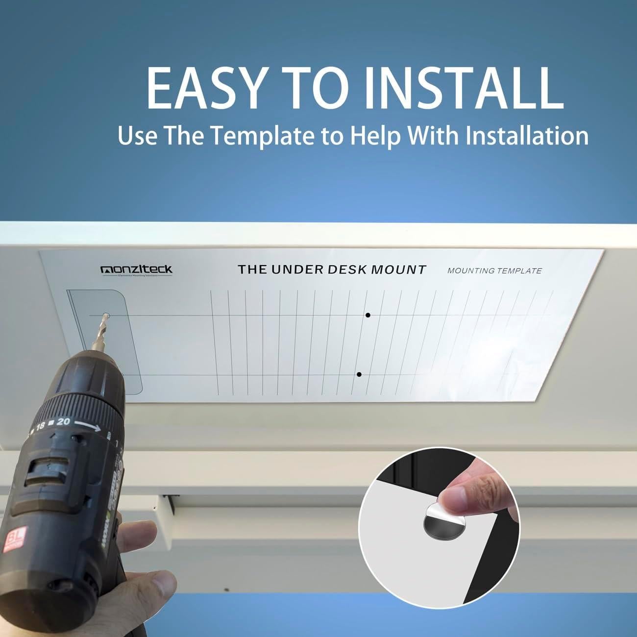 Soporte Bajo Escritorio Bylitco para Laptop y Mini PC