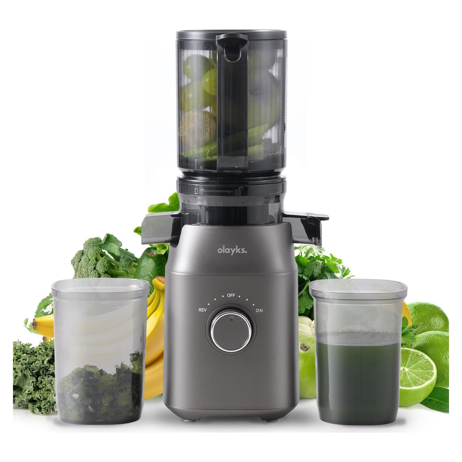 Exprimidor de Prensa Fría Olayks OLK-LJ02 1.18L Gris