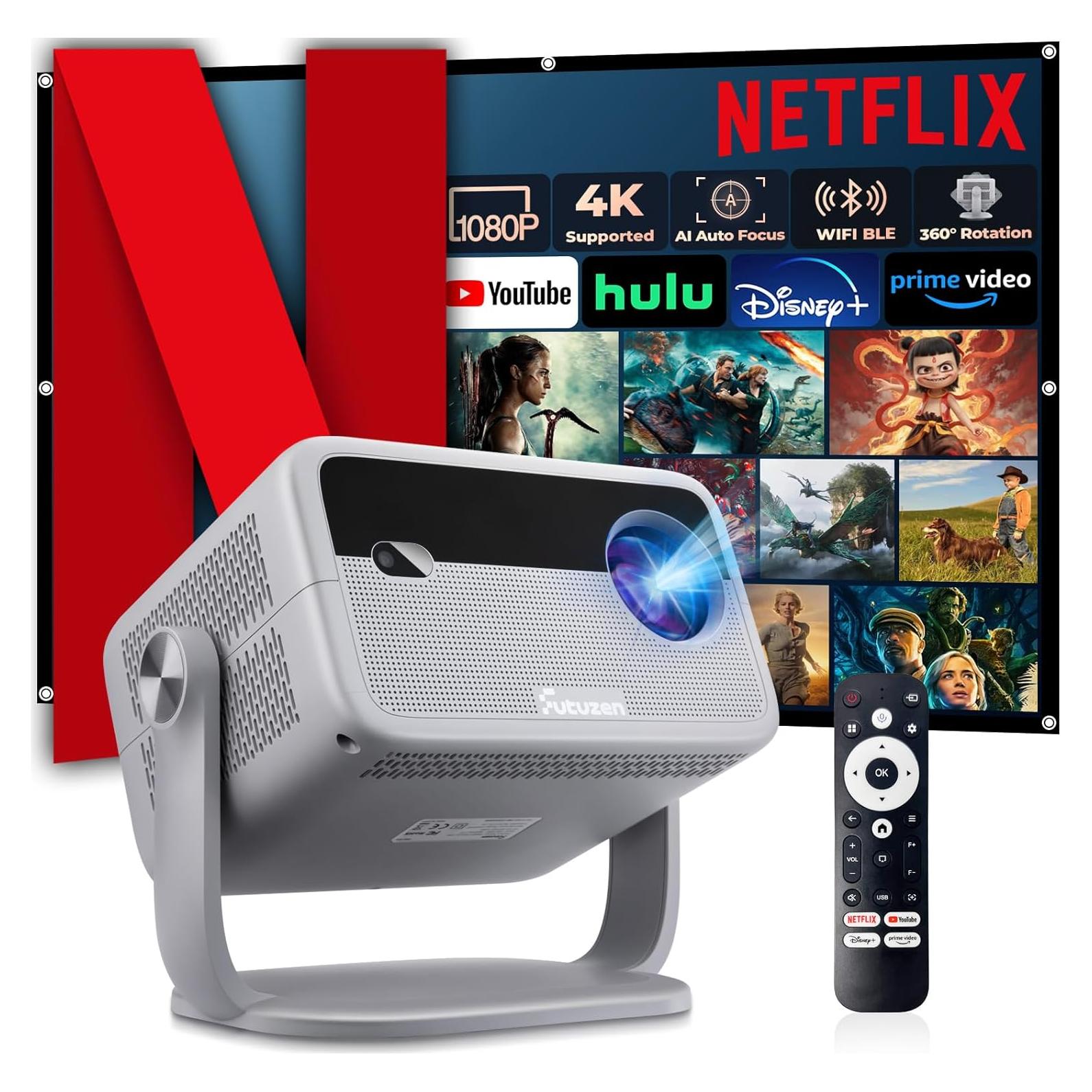 Proyector Inteligente Futuzen P30 NF-US 1080P 600 ANSI WiFi Bluetooth