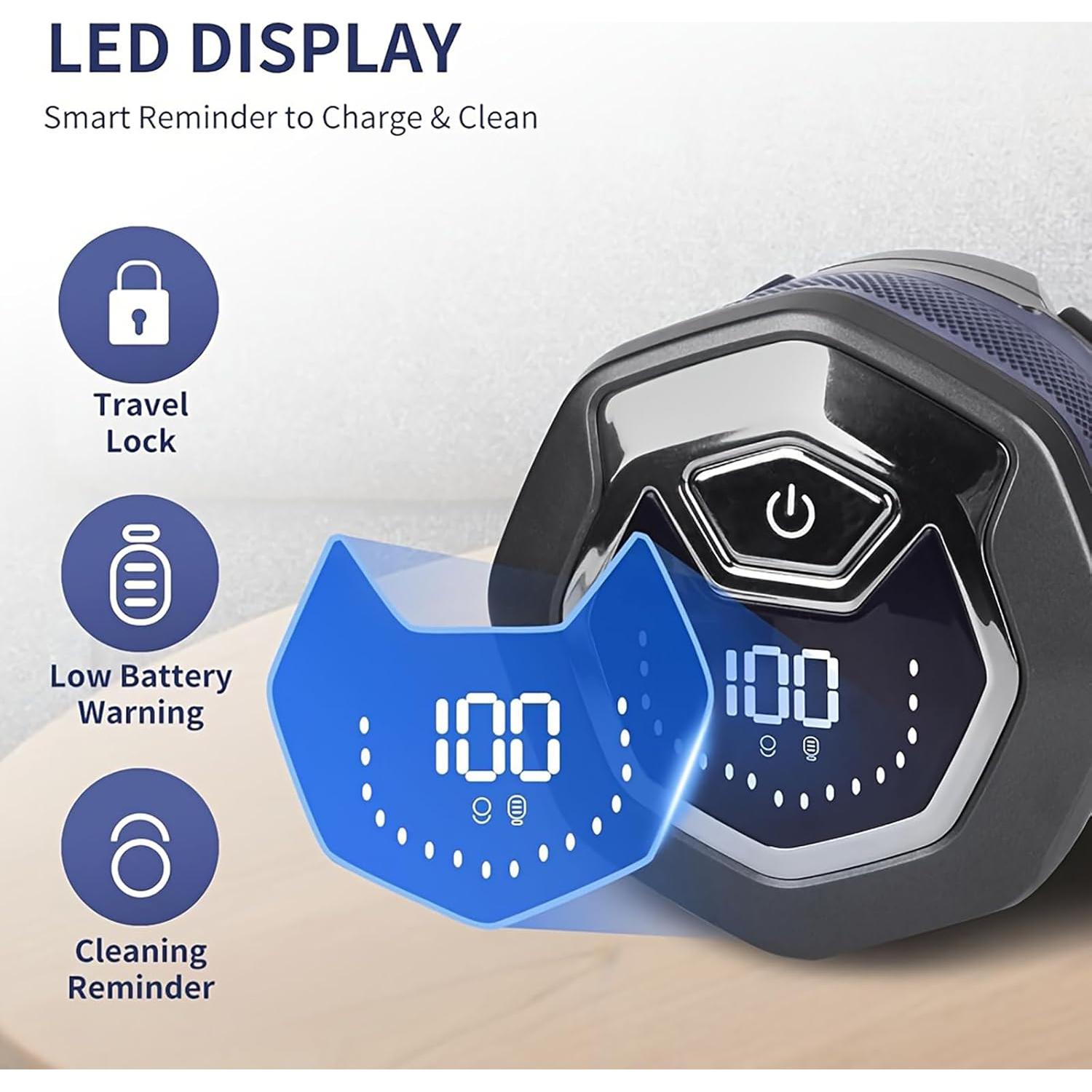 Afeitadora Eléctrica 6D Famhnto LF-8750 Recargable IPX8