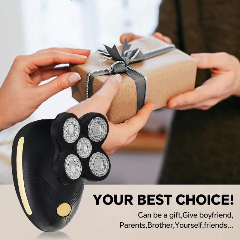 Afeitadora Eléctrica Recargable Laikme 5D para Cabeza Calva