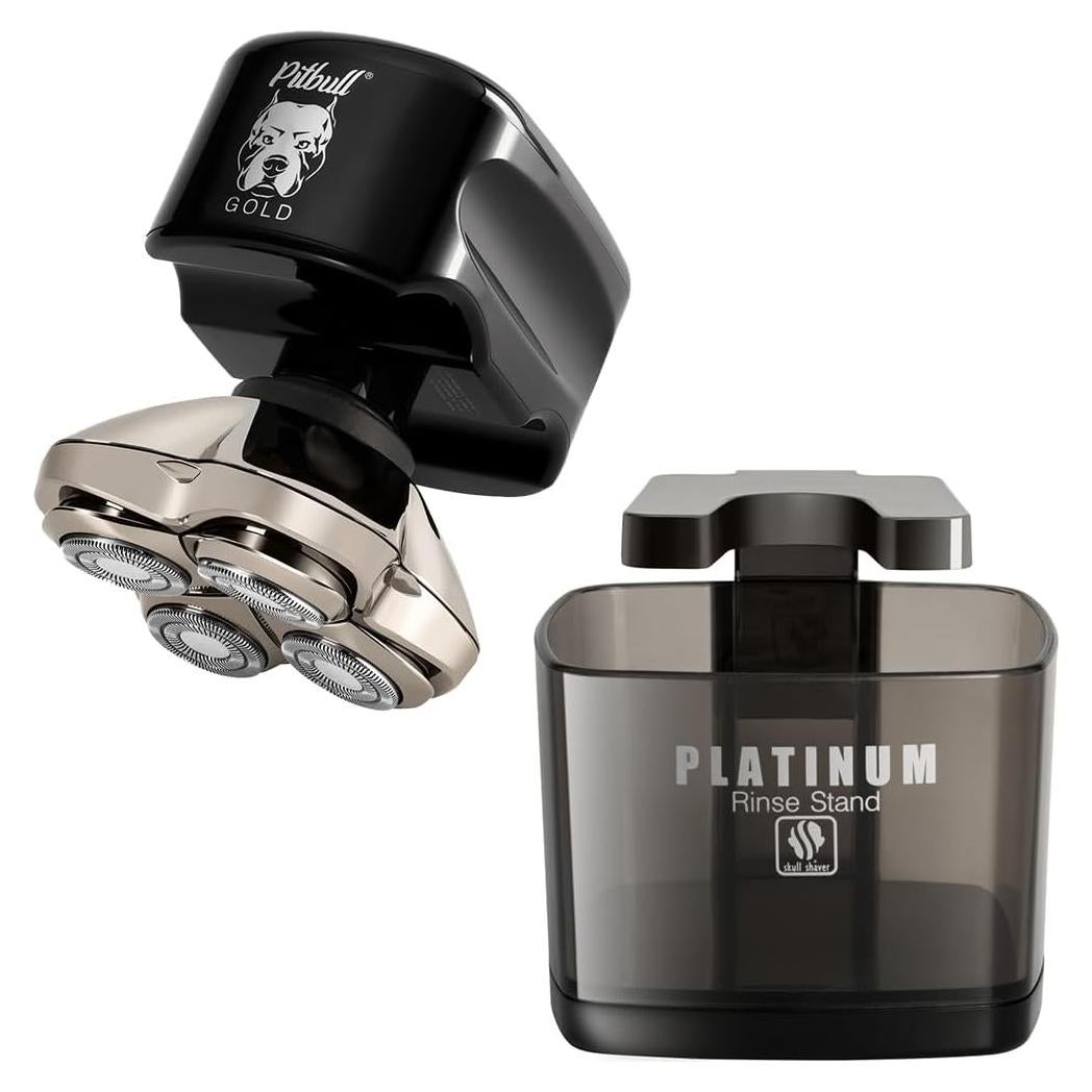Afeitadora Rotativa Skull Shaver Pitbull Gold PRO 5 en 1