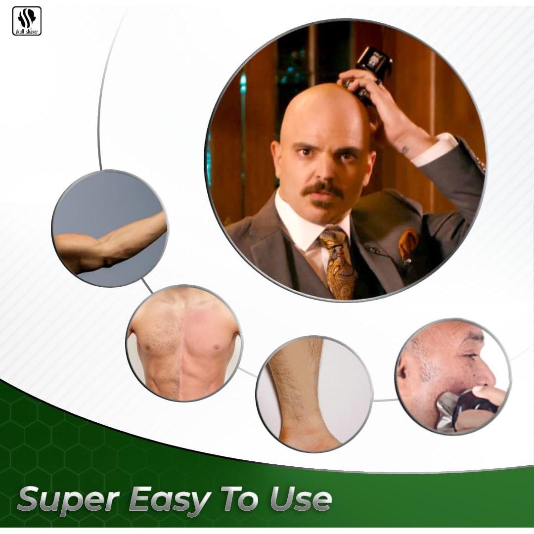 Afeitadora Rotativa Skull Shaver Pitbull Gold PRO 5 en 1