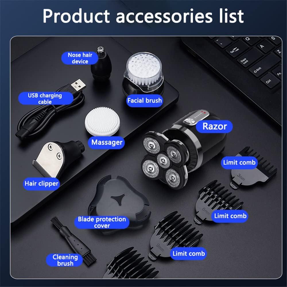 Afeitadora Eléctrica 5 en 1 Weltition Impermeable para Hombres