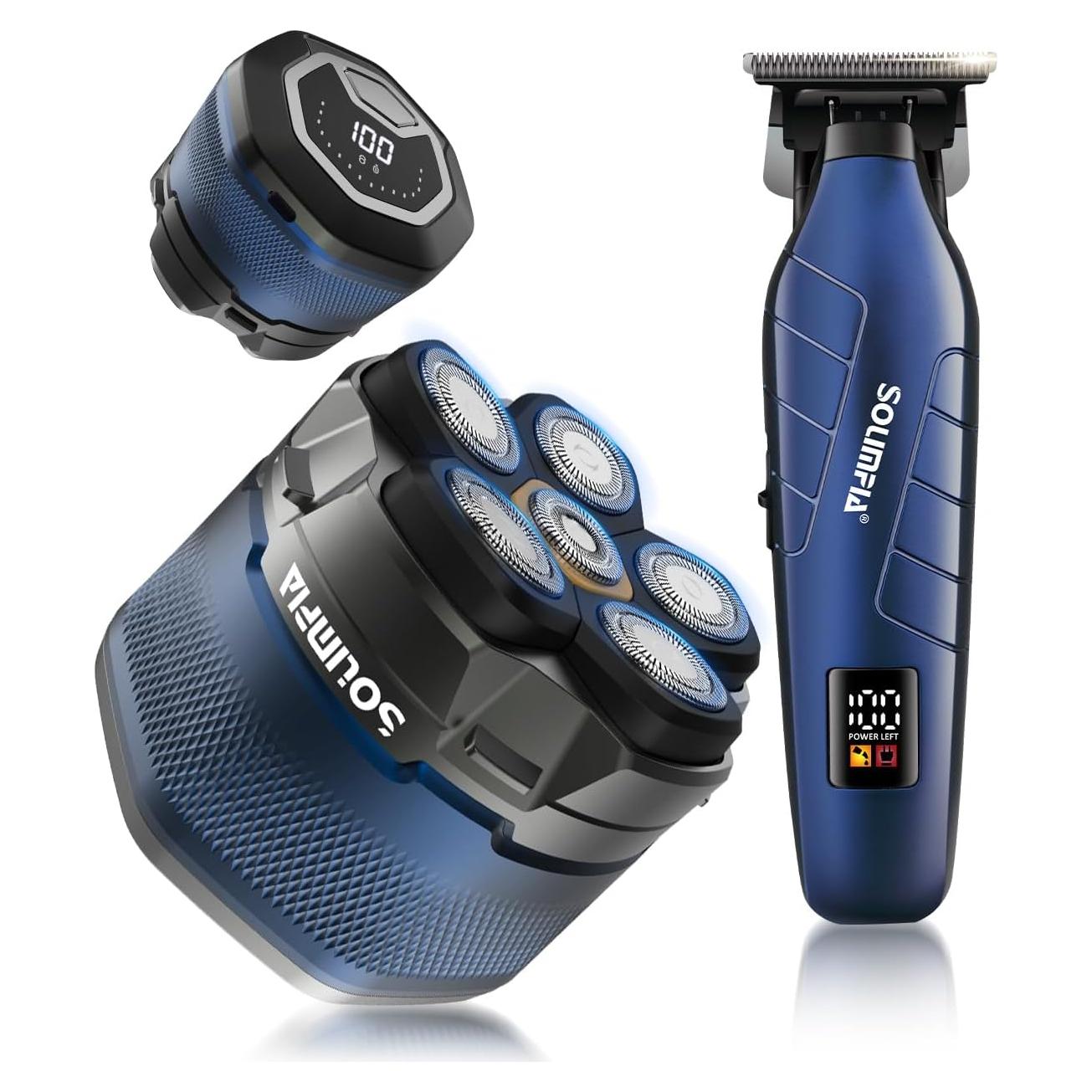 Afeitadora Eléctrica SOLIMPIA 8750-2 con Pantalla LED y Batería 1400 mAh