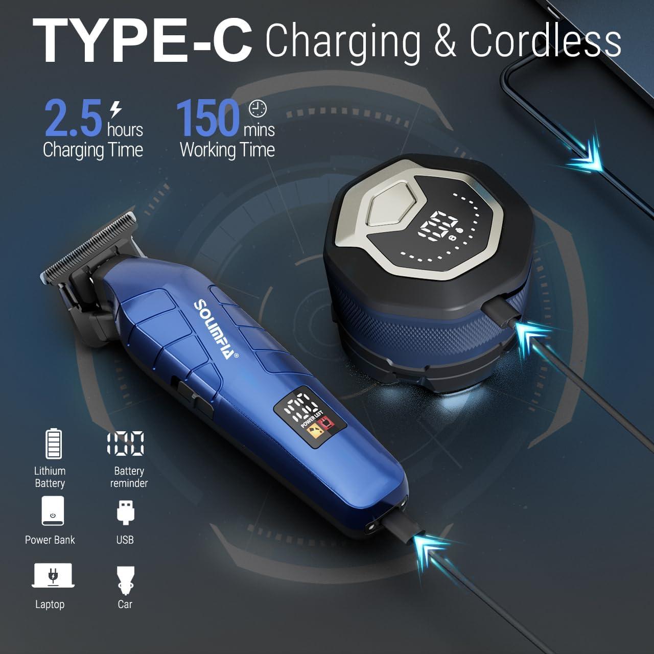 Afeitadora Eléctrica SOLIMPIA 8750-2 con Pantalla LED y Batería 1400 mAh