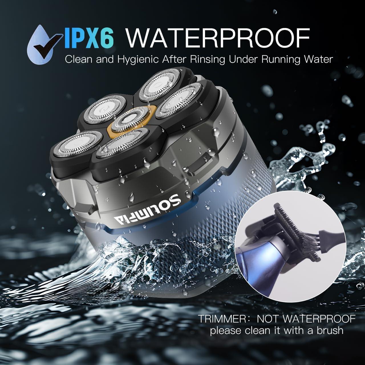 Afeitadora Eléctrica SOLIMPIA 8750-2 con Pantalla LED y Batería 1400 mAh