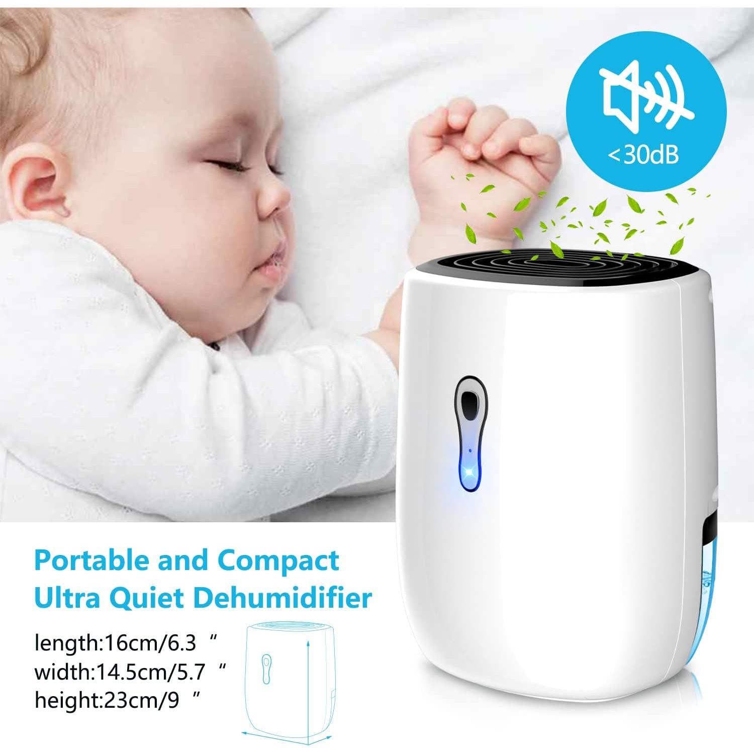 Deshumidificador Posdry 800ml Portátil Silencioso Automático