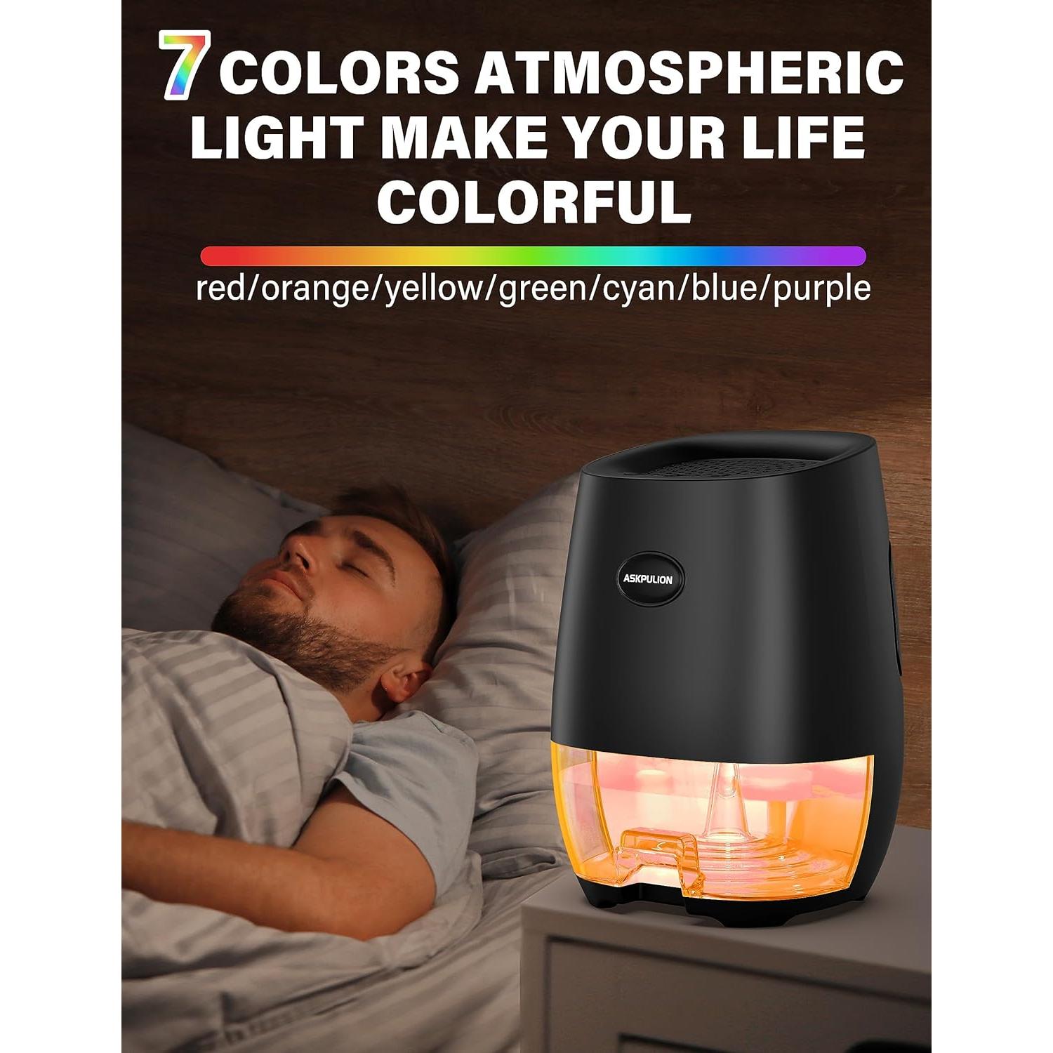 Deshumidificador portátil ASKULION 35oz automático silencioso