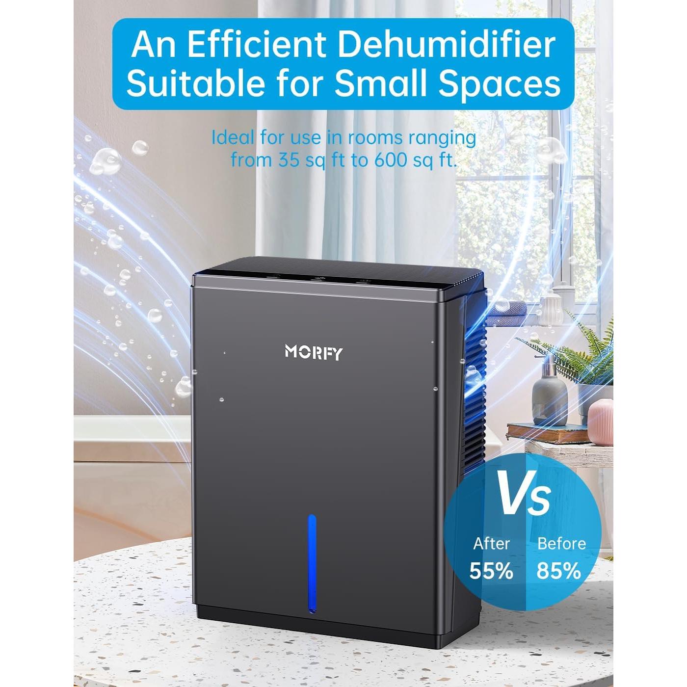 Deshumidificador MORFY BW401C 80 Oz Silencioso para Habitaciones