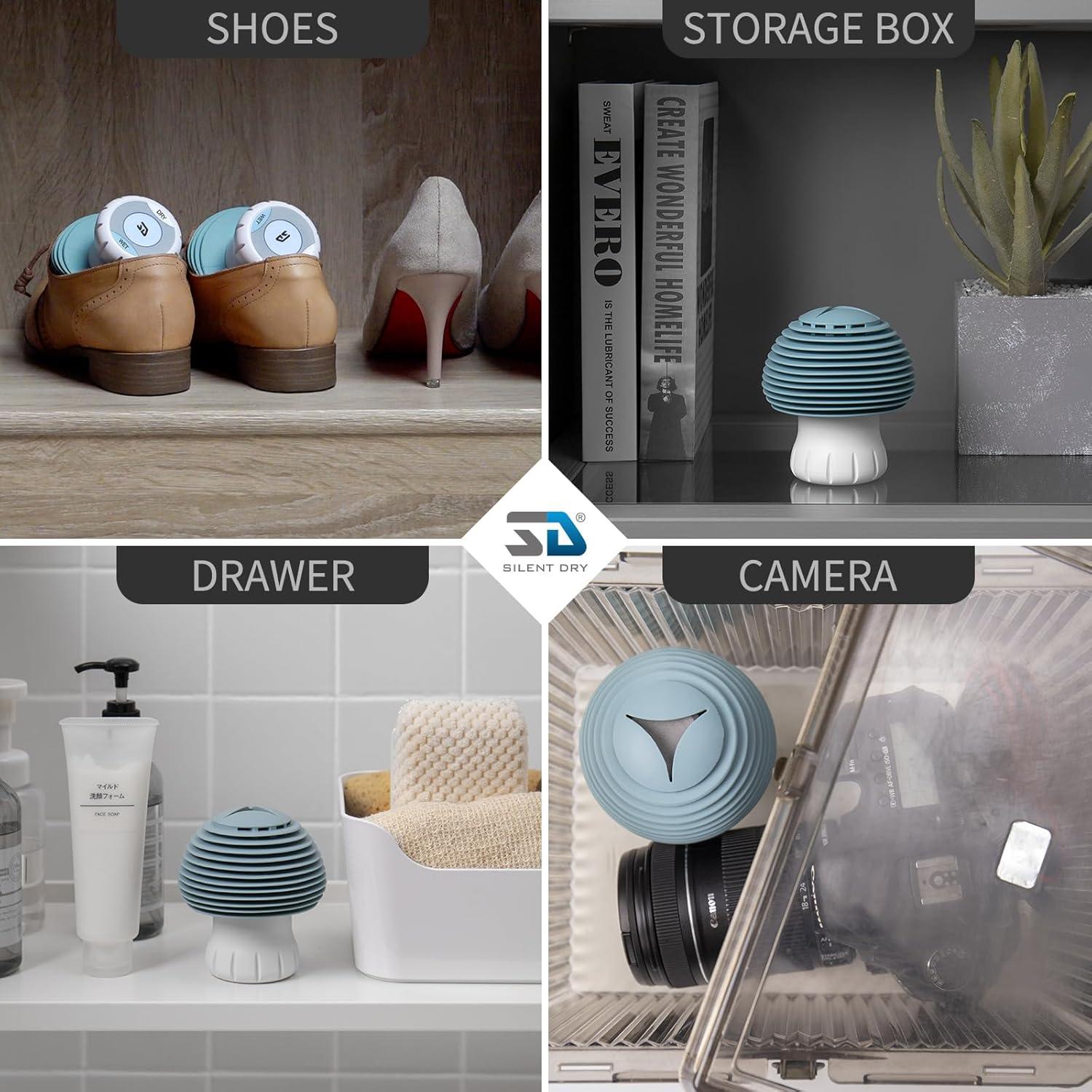 Deshumidificador Portátil SD SILENT DRY 20L Recargable Azul