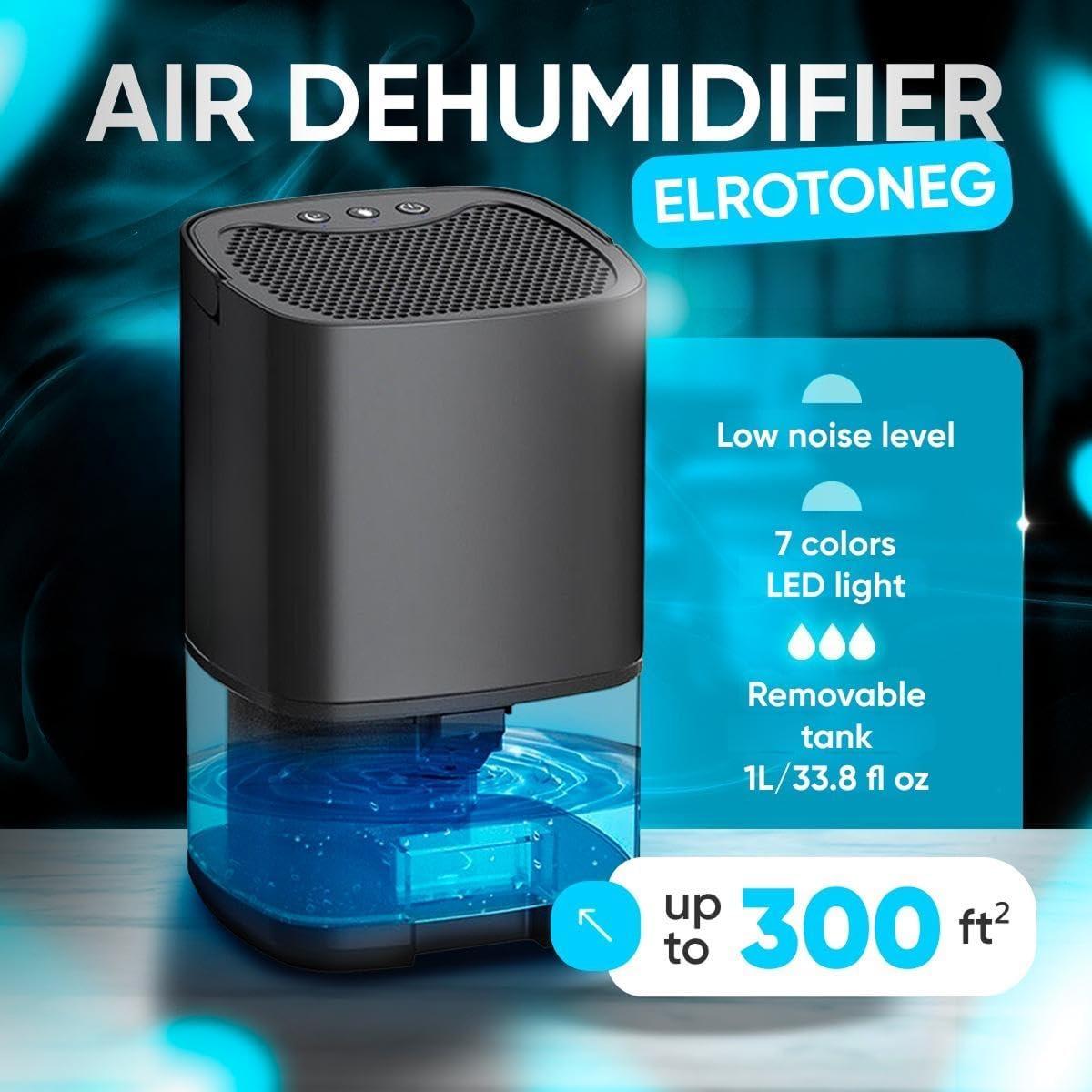 Deshumidificador ELROTONEG H2102 1.04L 27.87m² Automático