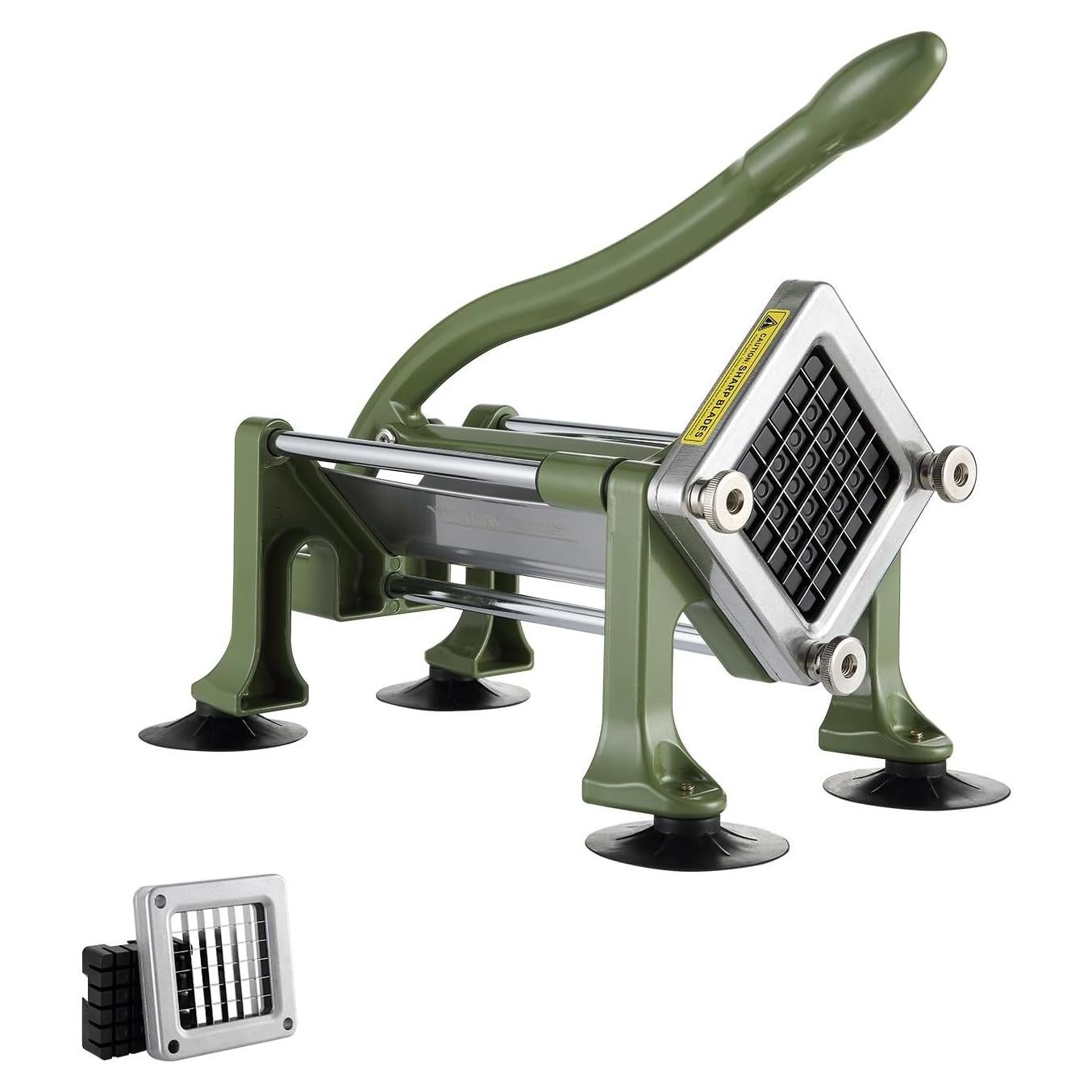 Cortador de Papas Fritas VEVOR Manual 1.27 cm Acero Inoxidable