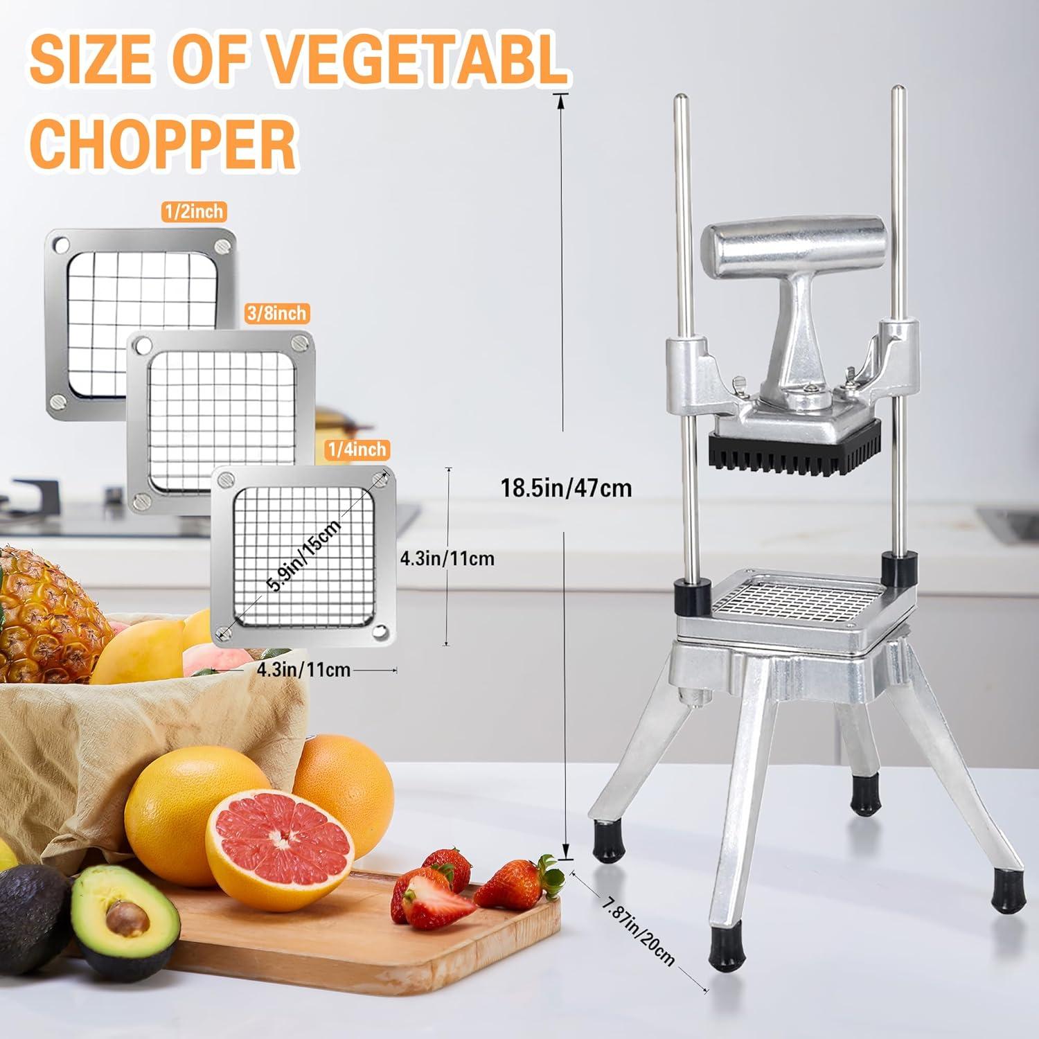 Cortador de Verduras Hakka MX-104 Acero Inoxidable 3 Cuchillas