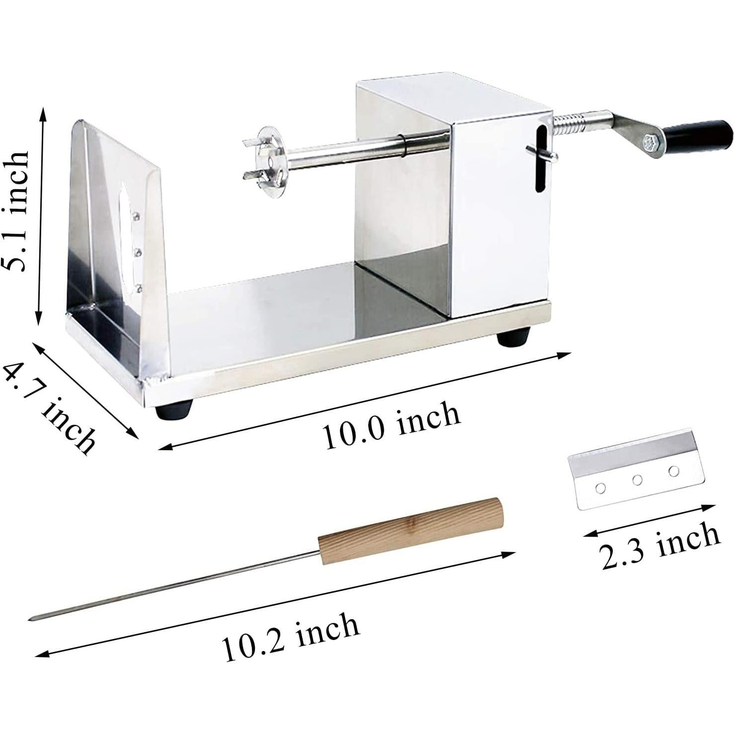Cortador de Espiral de Papa AIDOIT Manual Acero Inoxidable