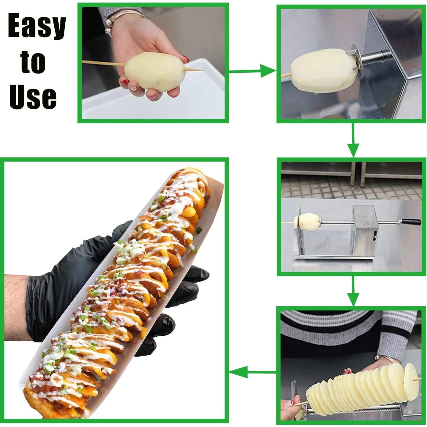 Cortador de Espiral de Papa AIDOIT Manual Acero Inoxidable