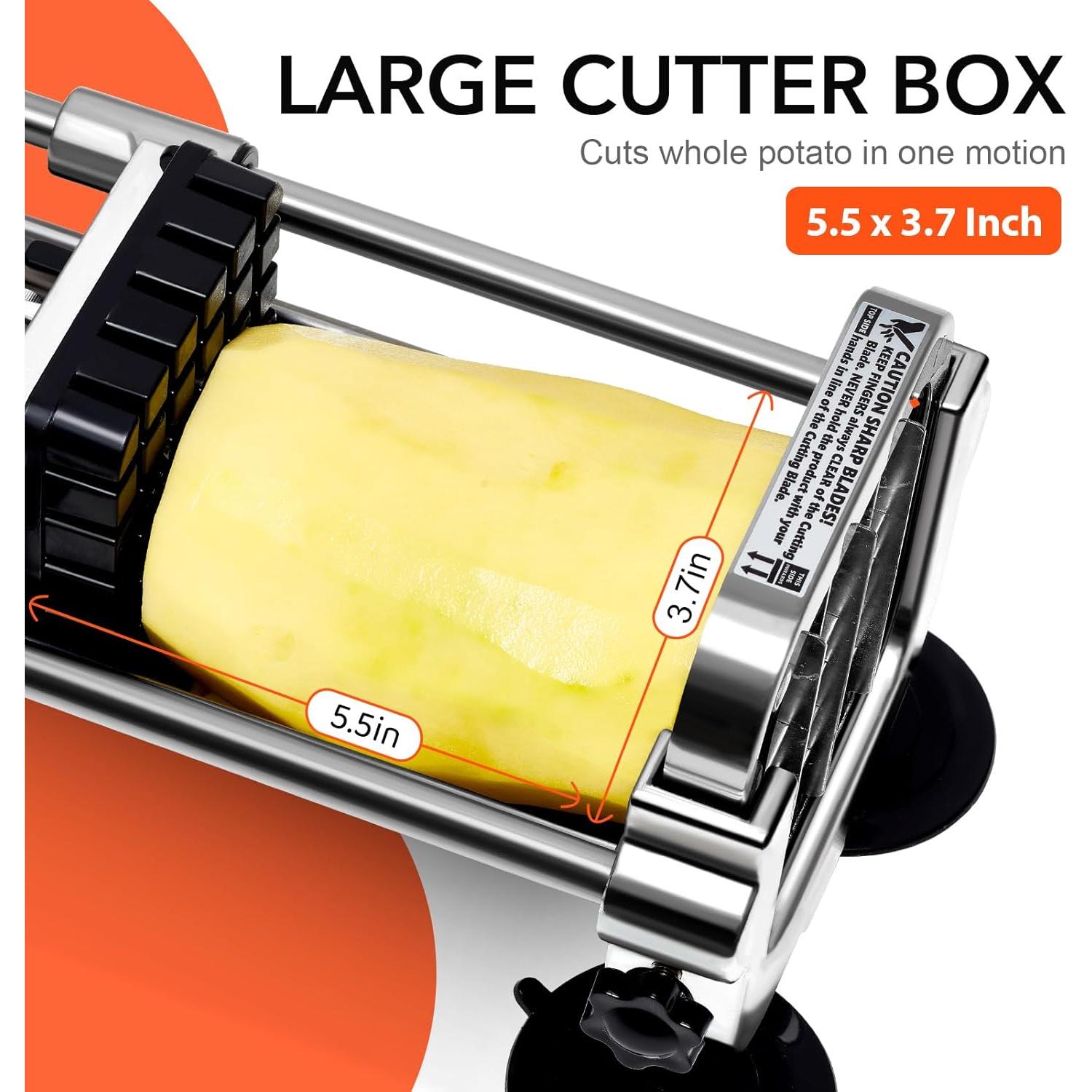 Cortador de Papas Fritas Manual Befano Acero Inoxidable 2 Tamaños