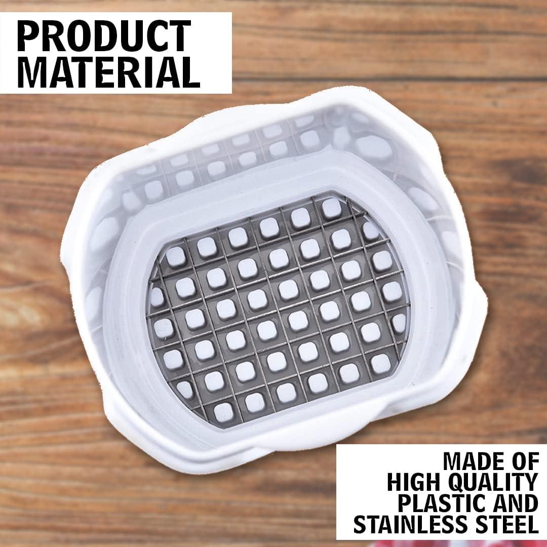 Cortador de Papas Fritas Instinto Asesino Blanco Manual 14x10cm