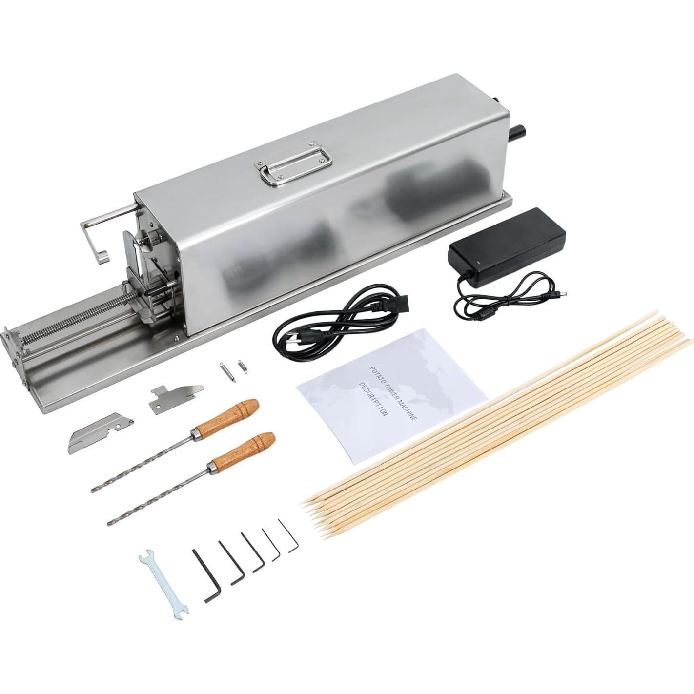 Cortadora de Papas Eléctrica SHONFYVS 80W 470rpm Acero Inoxidable