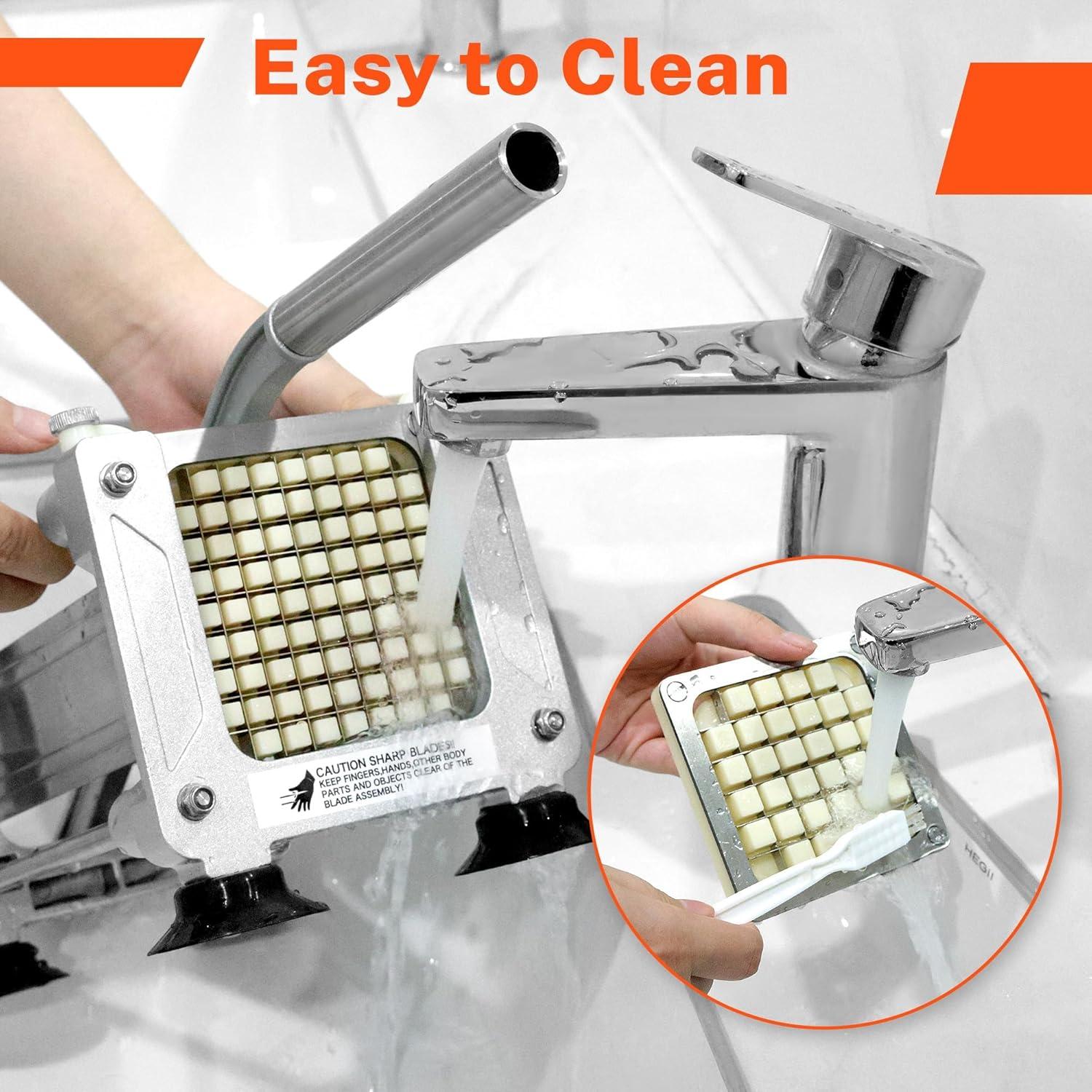 Cortador de Papas Fritas FSUON Acero Inoxidable 3 Cuchillas