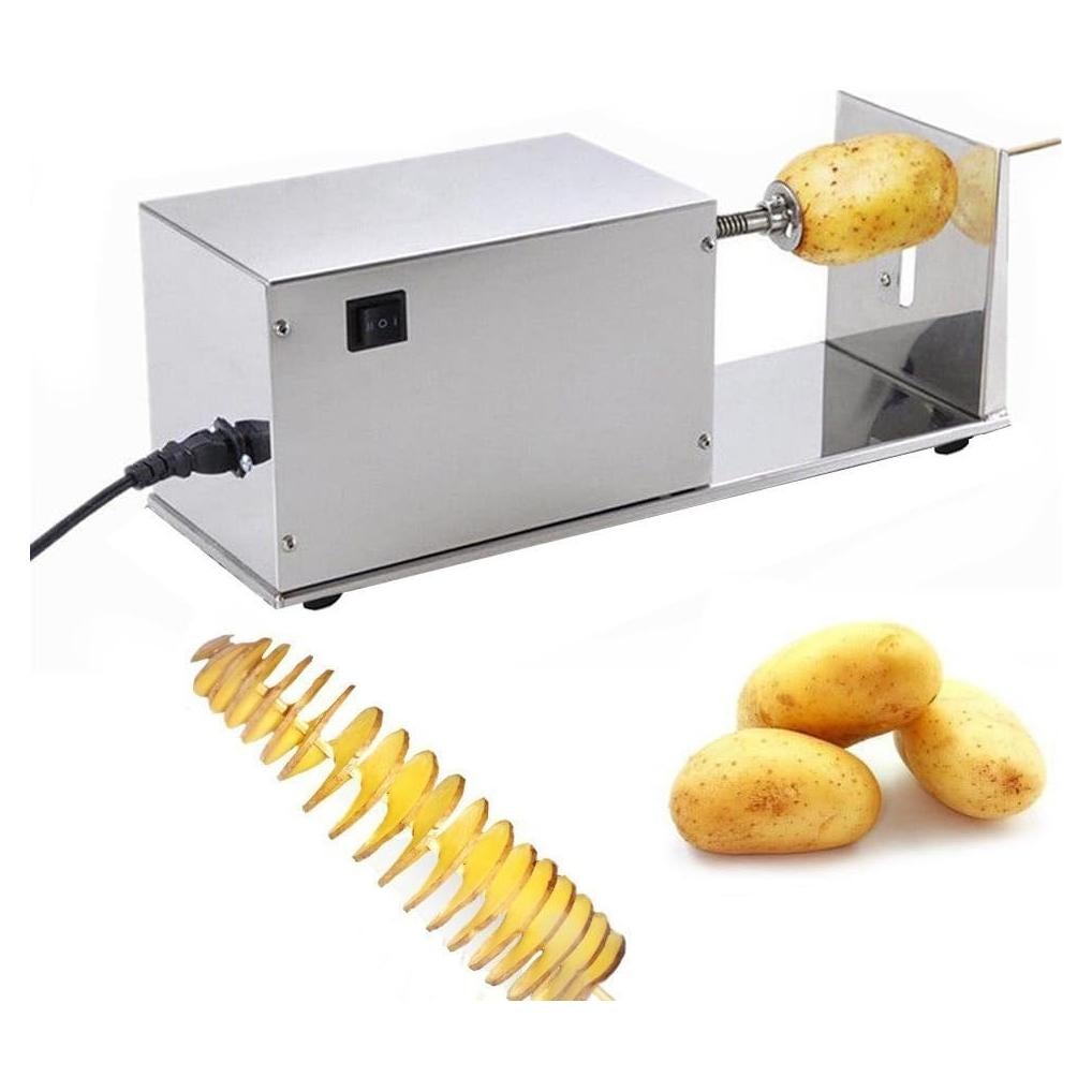 Cortadora de Papas Eléctrica BNDHKR en Espiral 10W Acero Inoxidable