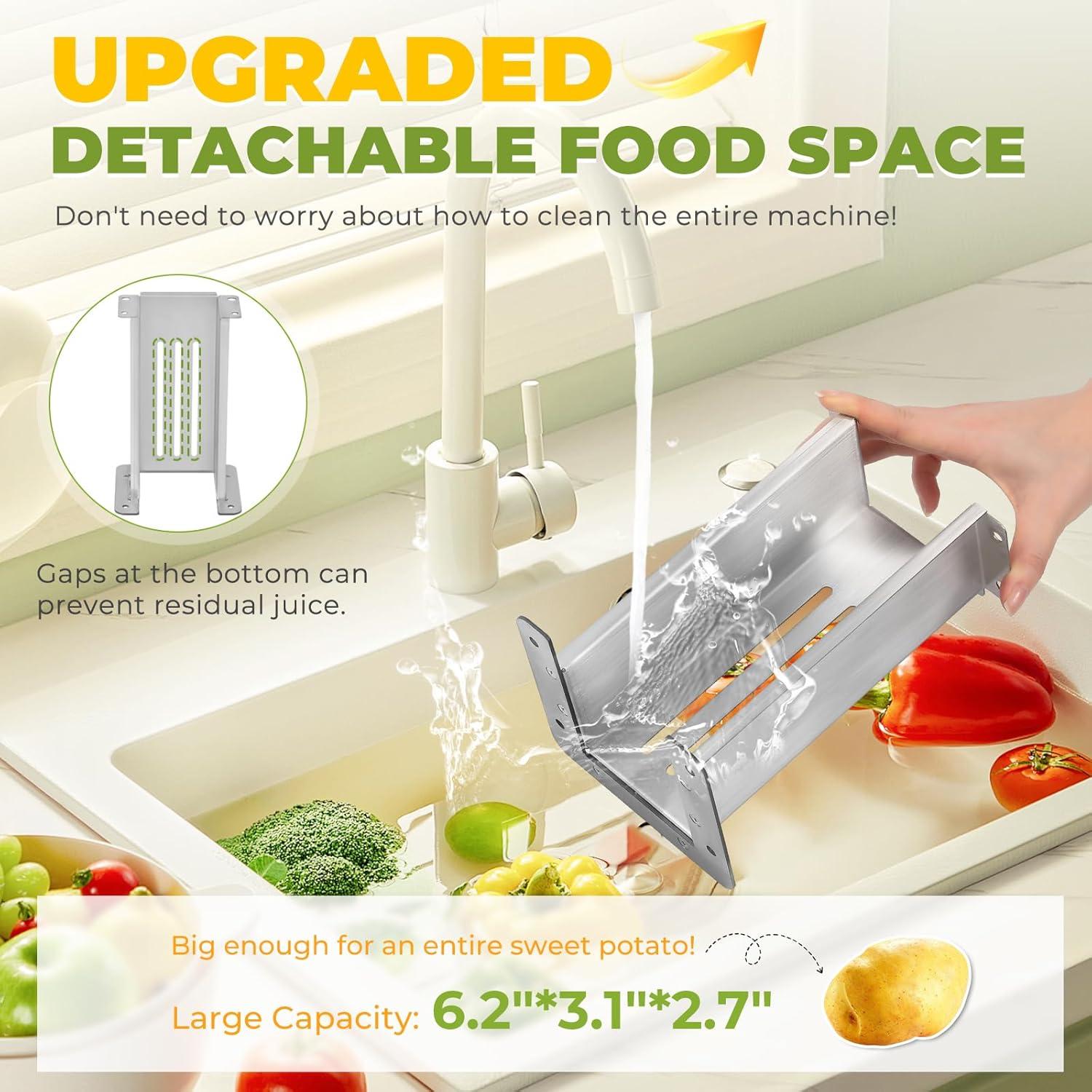 Cortador de Papas Fritas Automático Flyseago 5 Cuchillas Acero Inoxidable