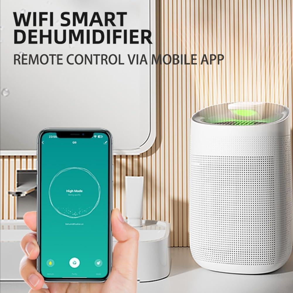 Deshumidificador Sefaul 1000ml con Purificador HEPA 74.32m²