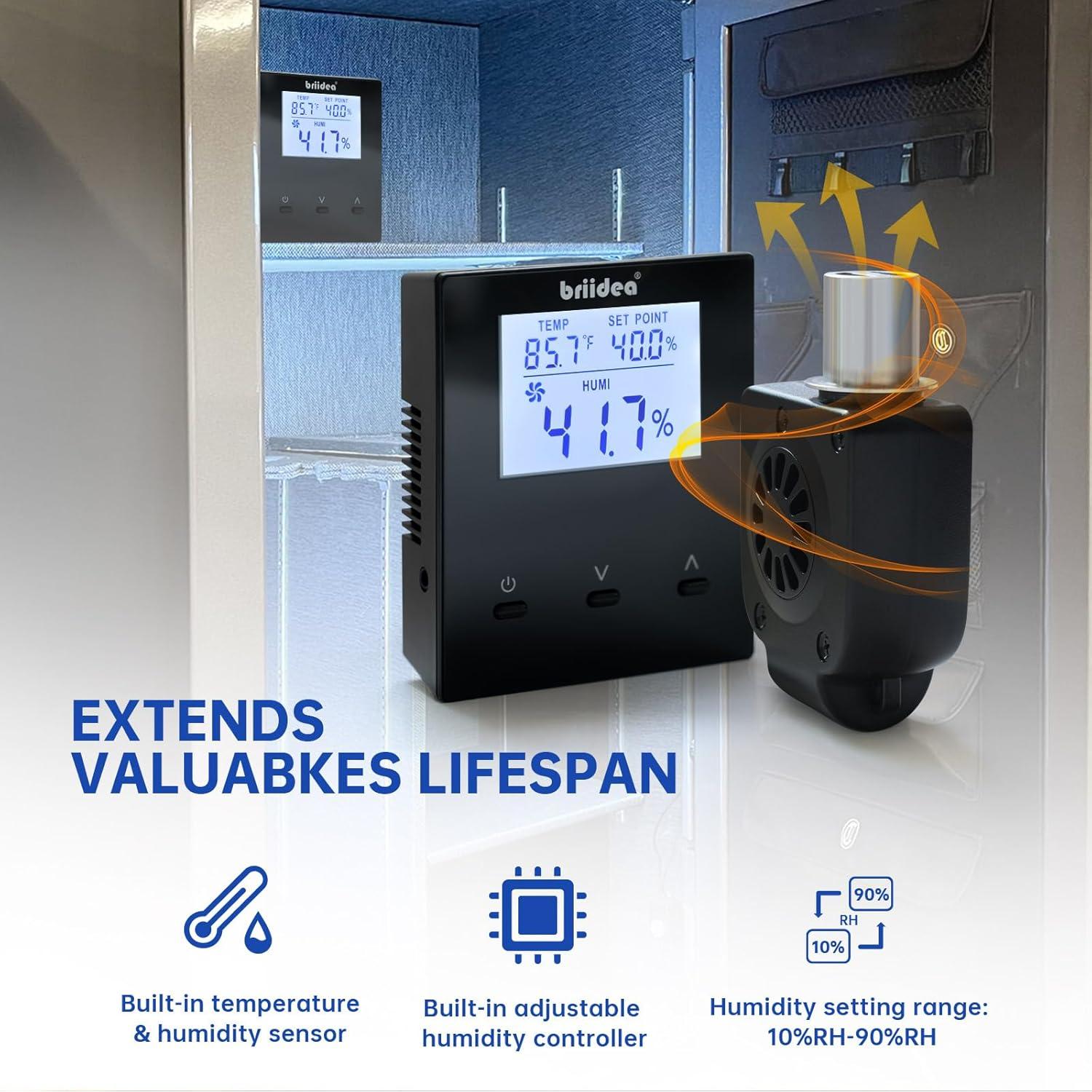 Deshumidificador Inteligente Briidea MK-169 para Cajas Fuertes 8.5 m³