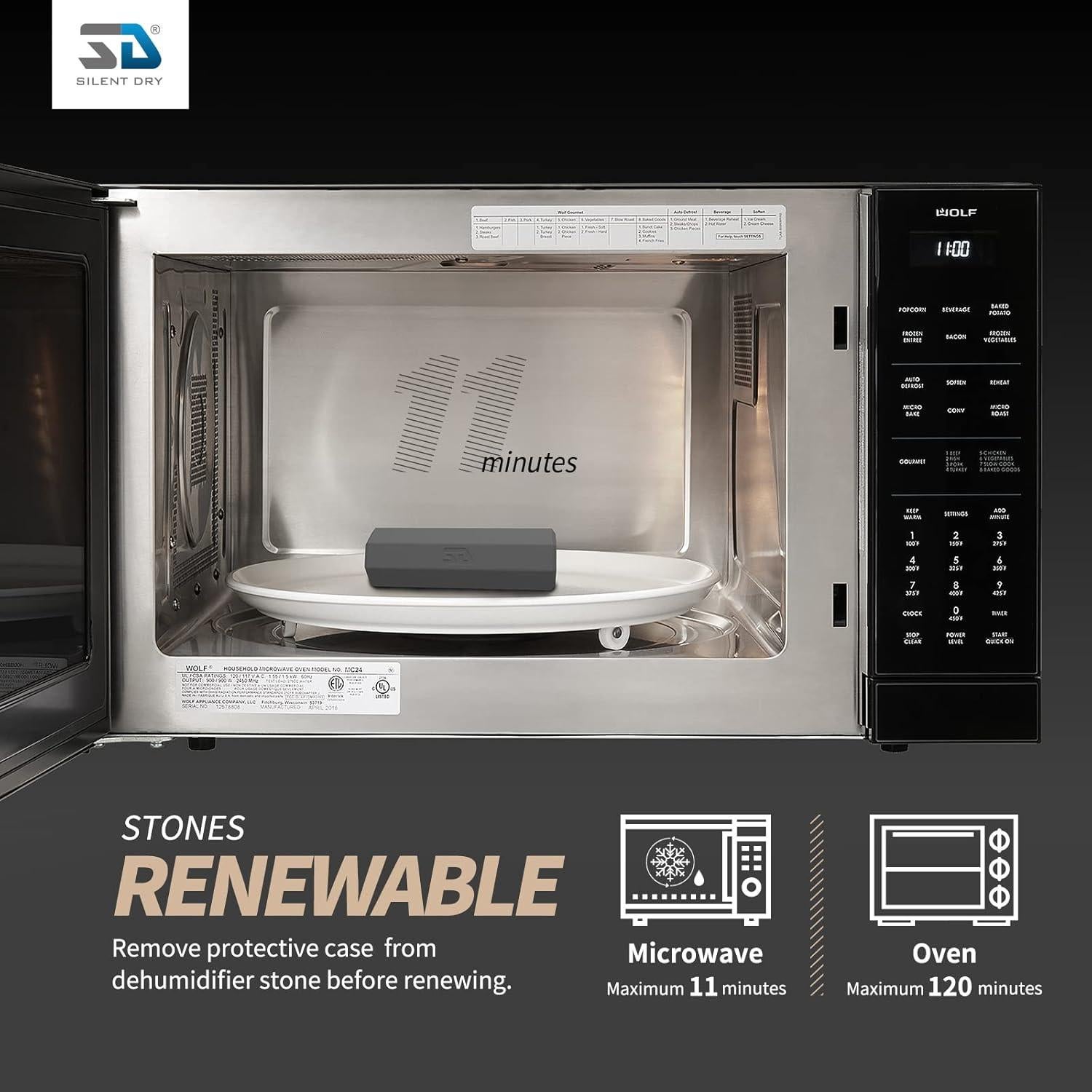 Deshumidificador Inalámbrico SD Silent Dry 40L Verde