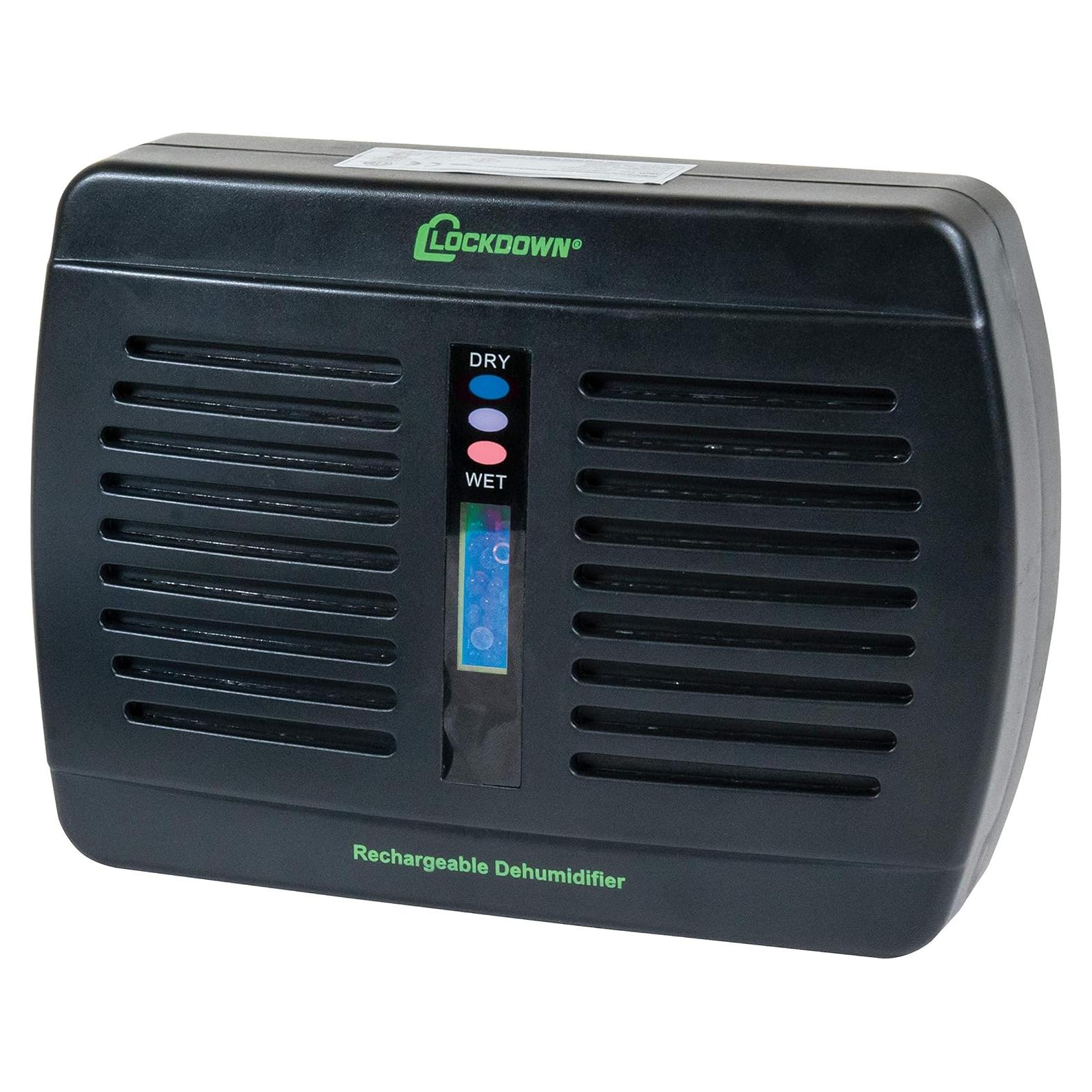 Deshumidificador Recargable Lockdown Compacto Inalámbrico 9.43 m³