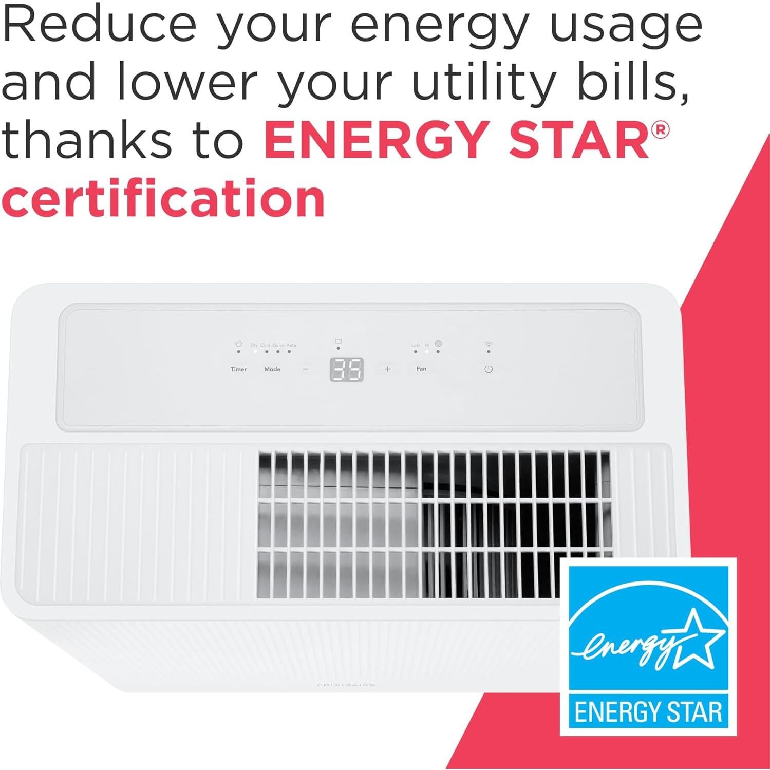 Deshumidificador Frigidaire 50 Pintas Wi-Fi Energy Star Blanco