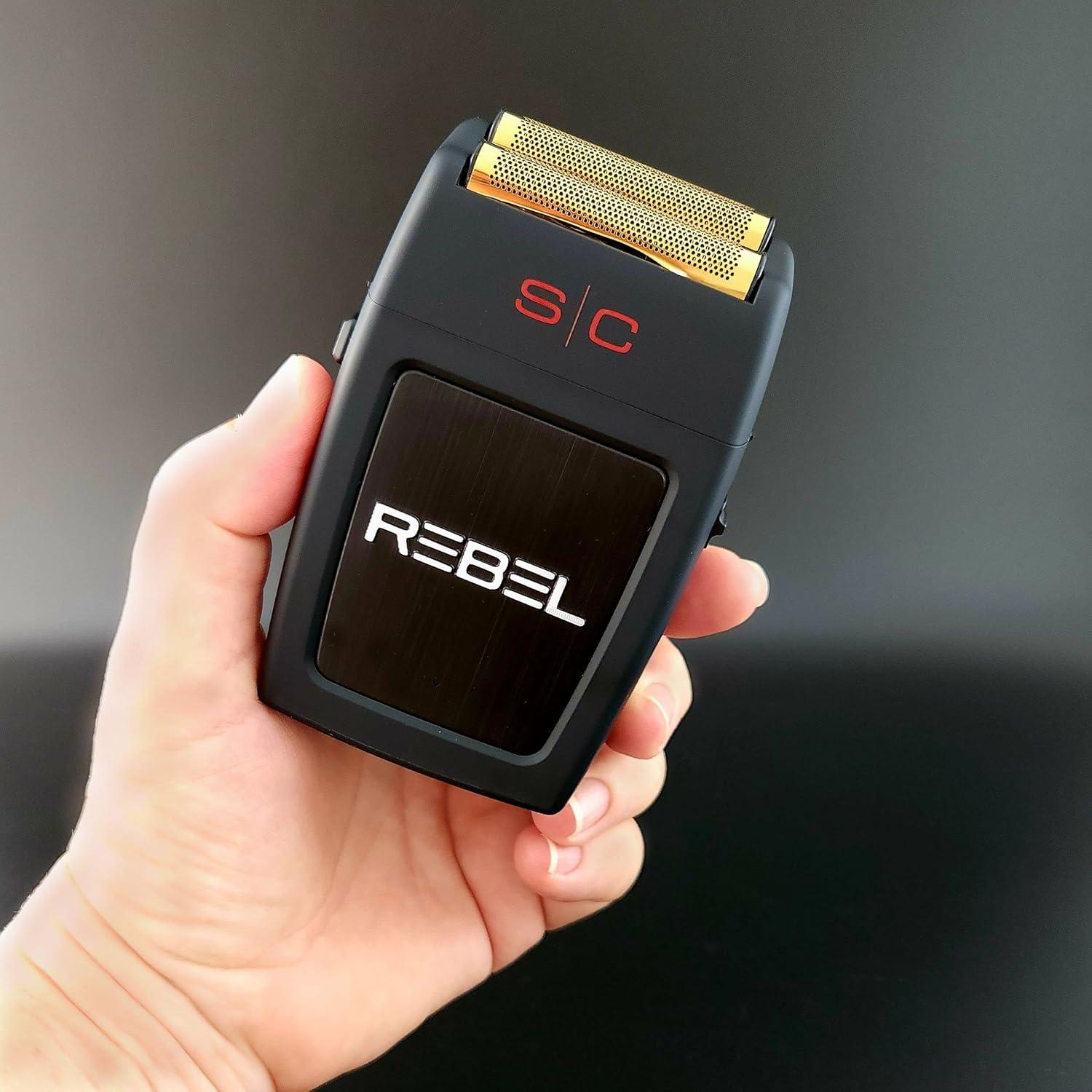 Afeitadora Doble Foil Inalámbrica StyleCraft Rebel - Motor Super Torque