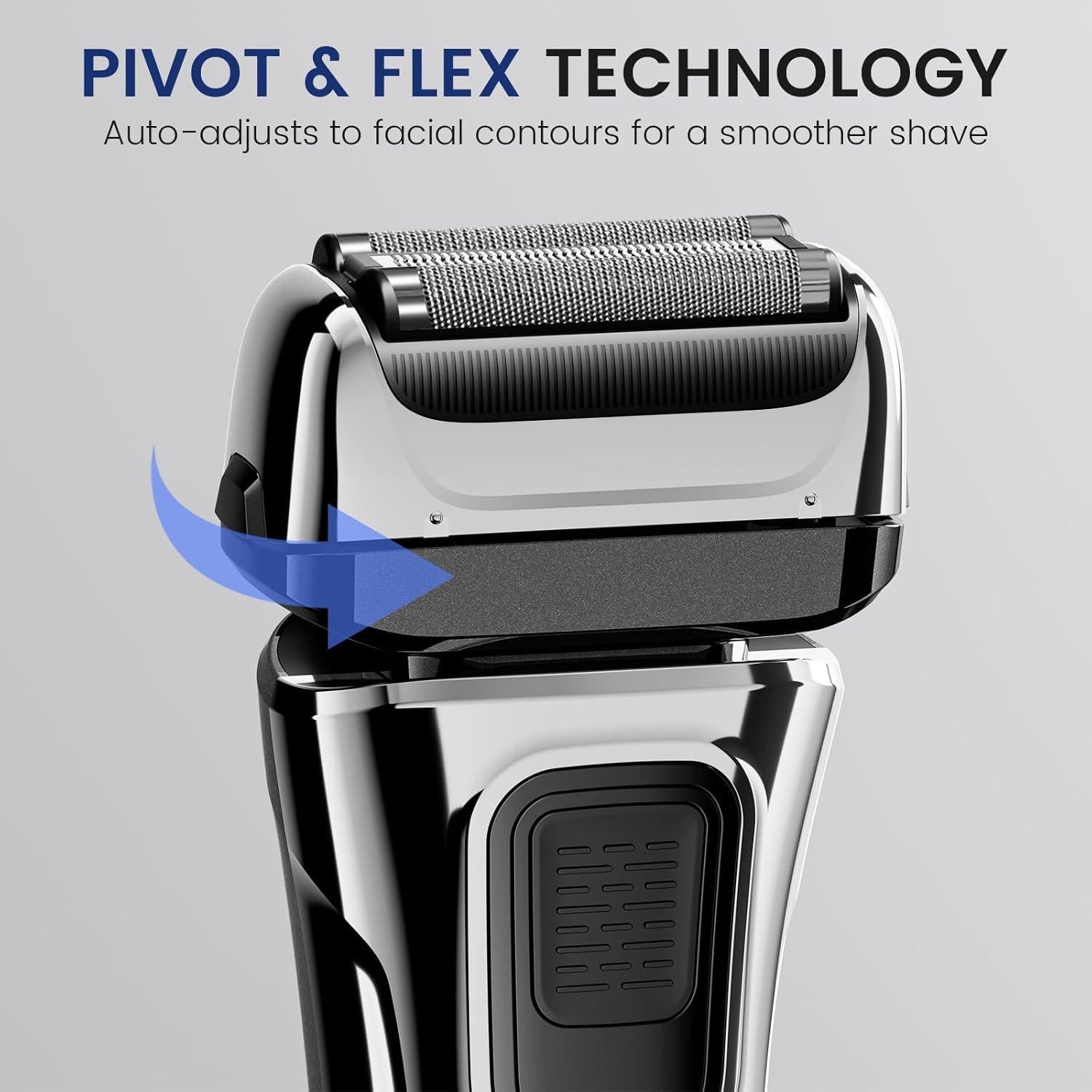 Afeitadora eléctrica PRITECH RSM-2310 para hombres, recargable, IPX6