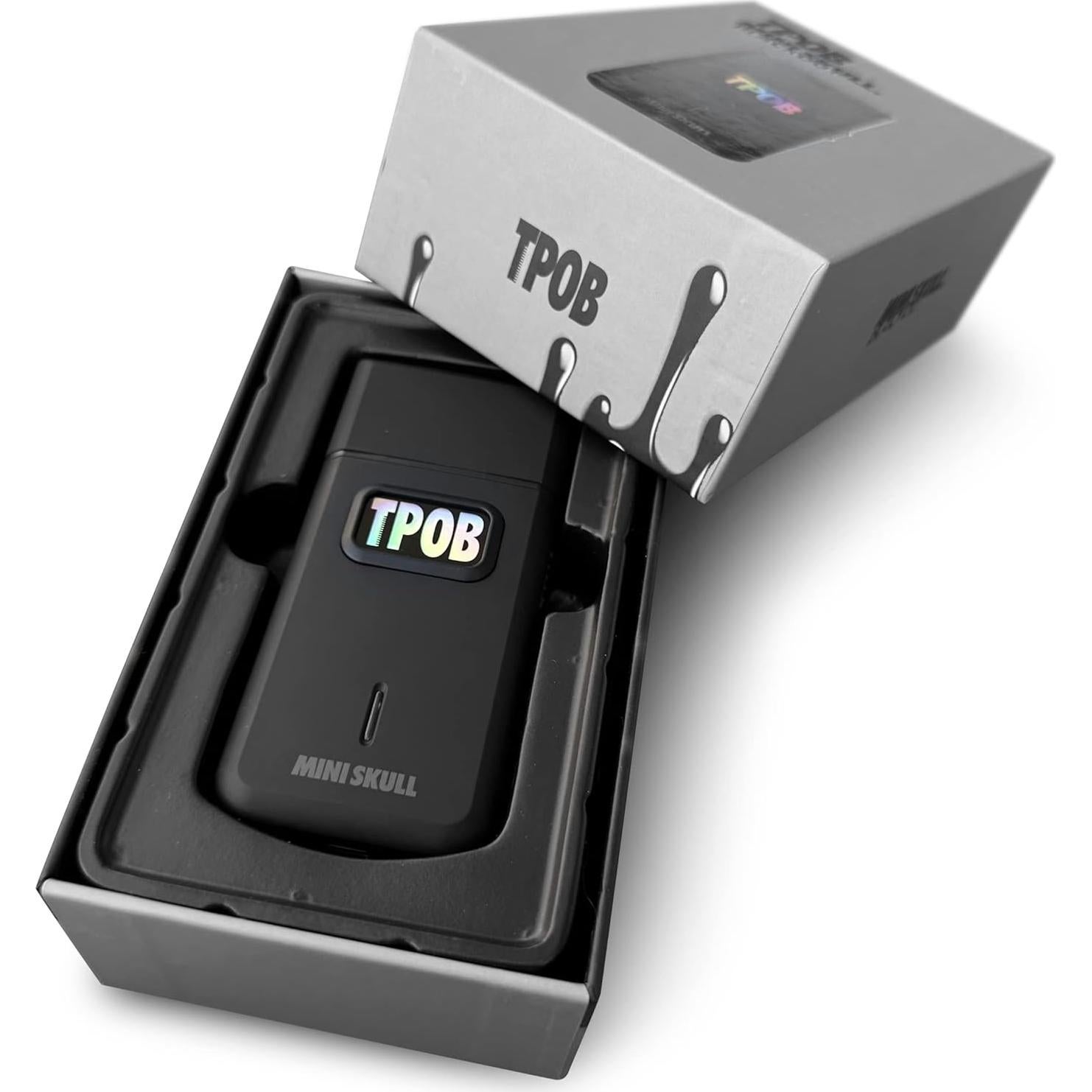 Afeitadora Mini Skull TPOB Compacta 9000 RPM Negra