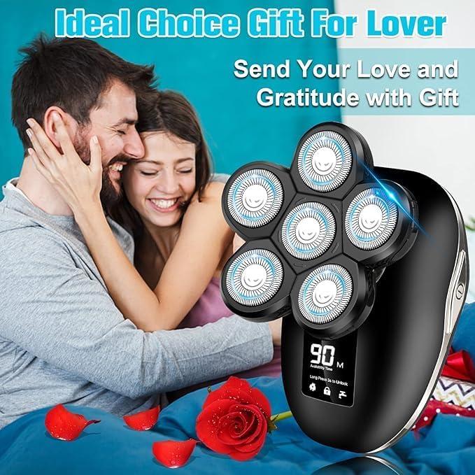 Afeitadora eléctrica 6 en 1 Sakioo IPX7 con pantalla LED