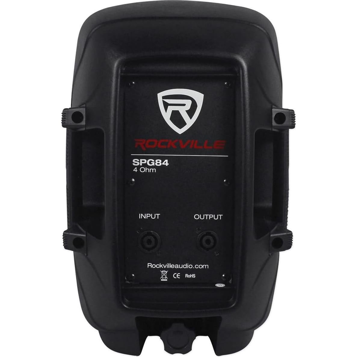 Amplificador de tubo Rockville BluTube LED + 2 Altavoces 20cm