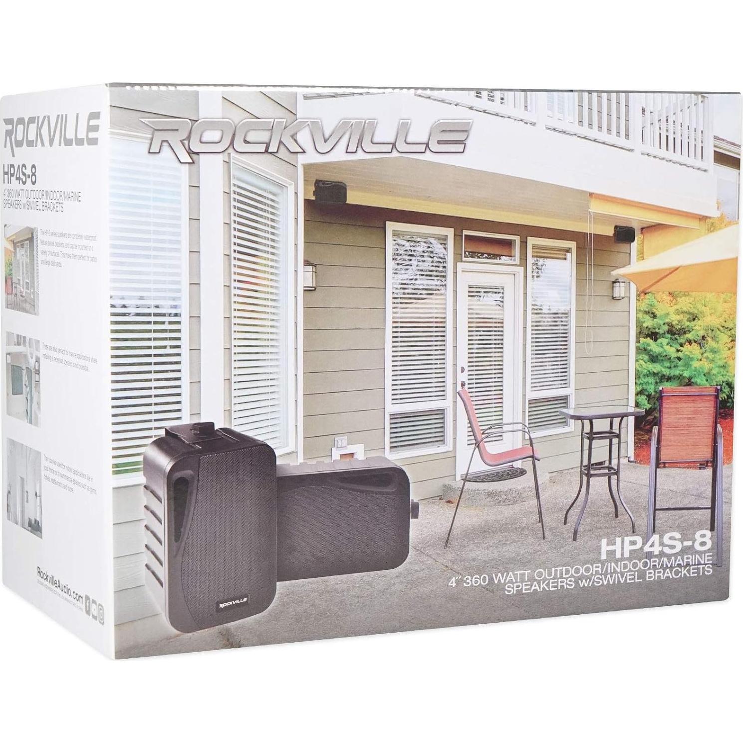 Rockville BluTube Amplificador de Válvulas 70W + 2 Altavoces 4"