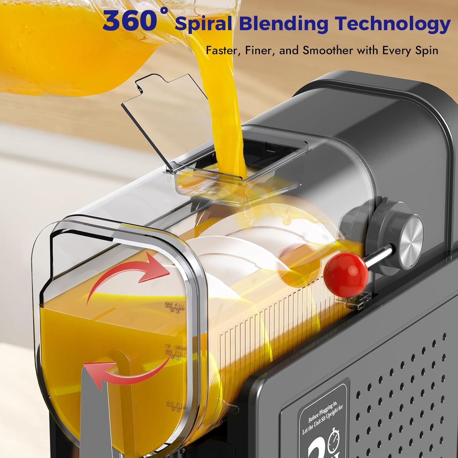 Máquina de Slushie OYLUS SBL-2408B 70 oz Autolimpiante