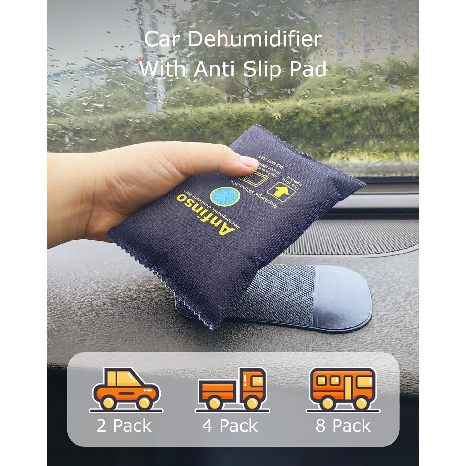 Deshumidificador Recargable Anfinso 2x300g Gel Silica