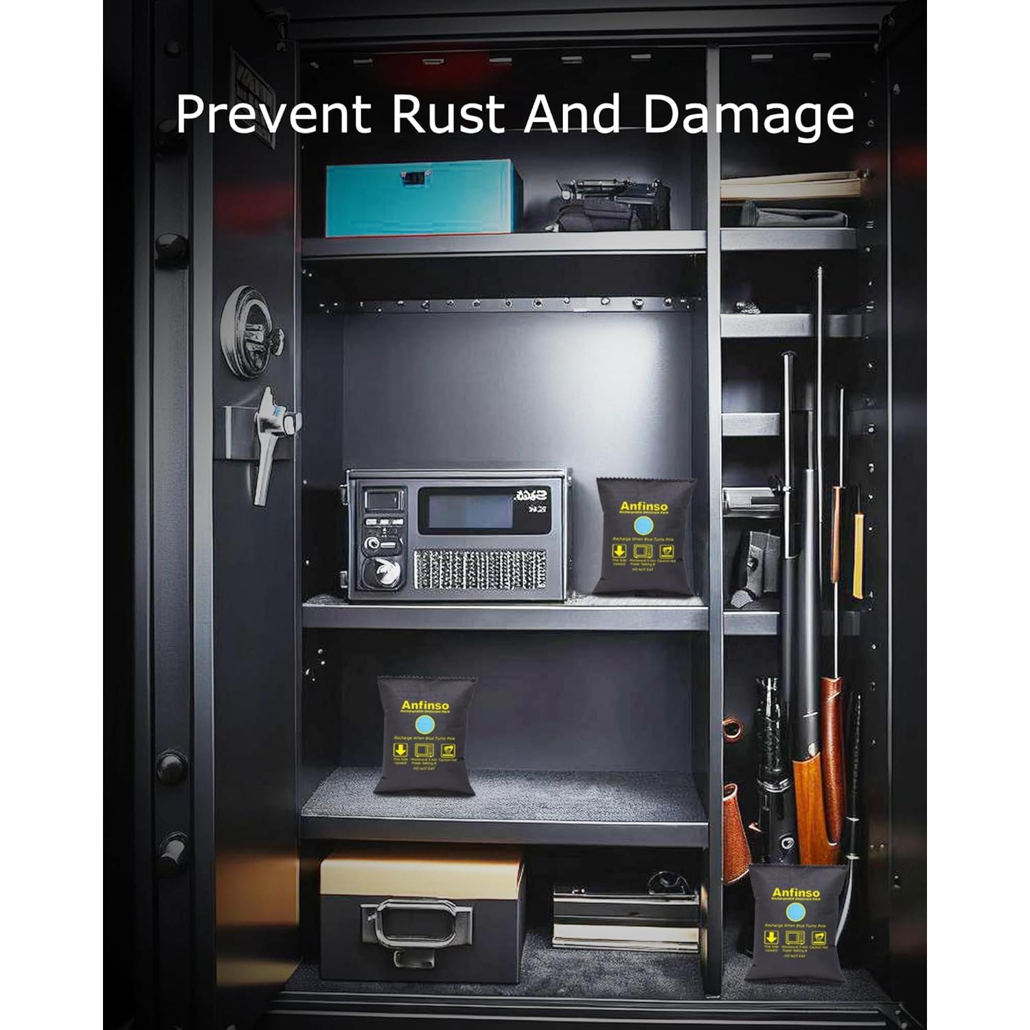 Deshumidificador Recargable Anfinso 2x300g Gel Silica