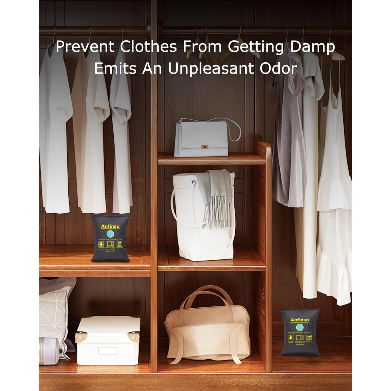 Deshumidificador Recargable Anfinso 2x300g Gel Silica