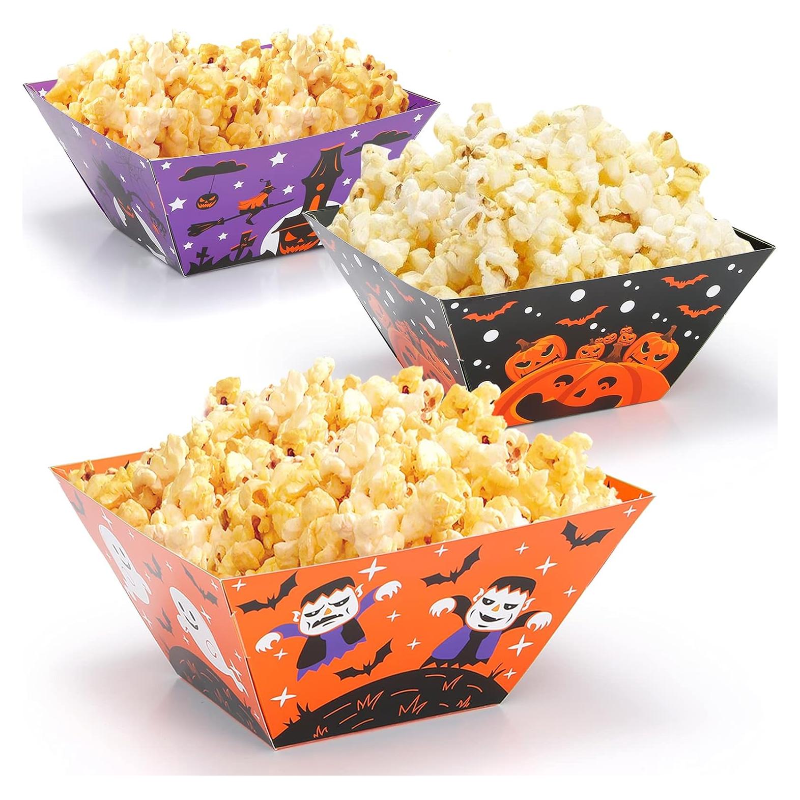 Cajas de Palomitas de Maíz Halloween 12 Piezas 18.5x9.9cm