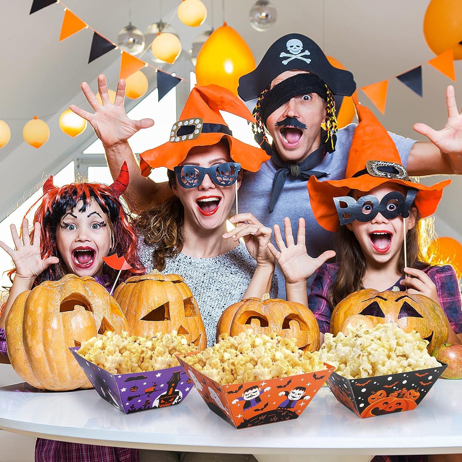 Cajas de Palomitas de Maíz Halloween 12 Piezas 18.5x9.9cm