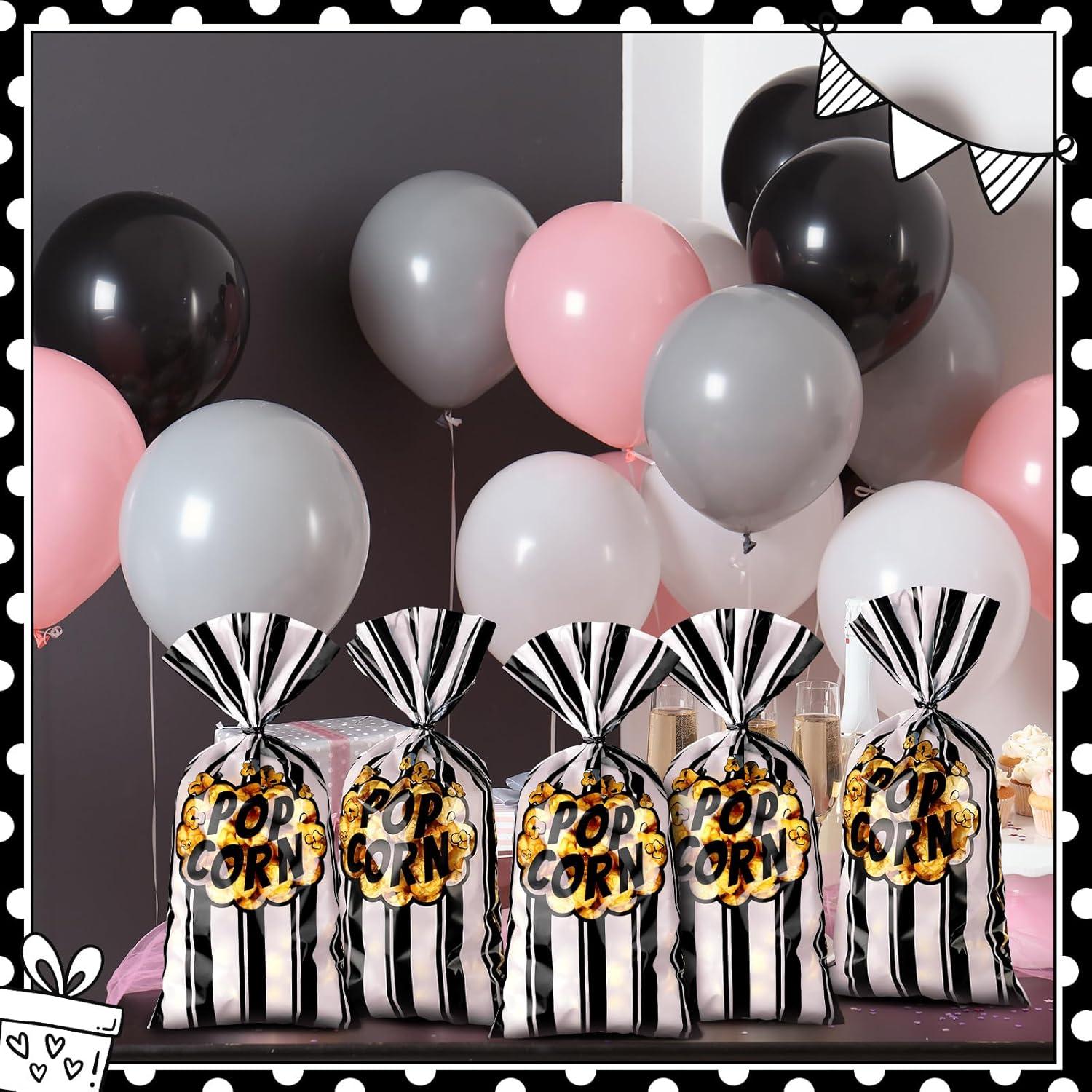 400 Bolsas de Palomitas Desechables Ninehaoou - 12.4x27.4cm